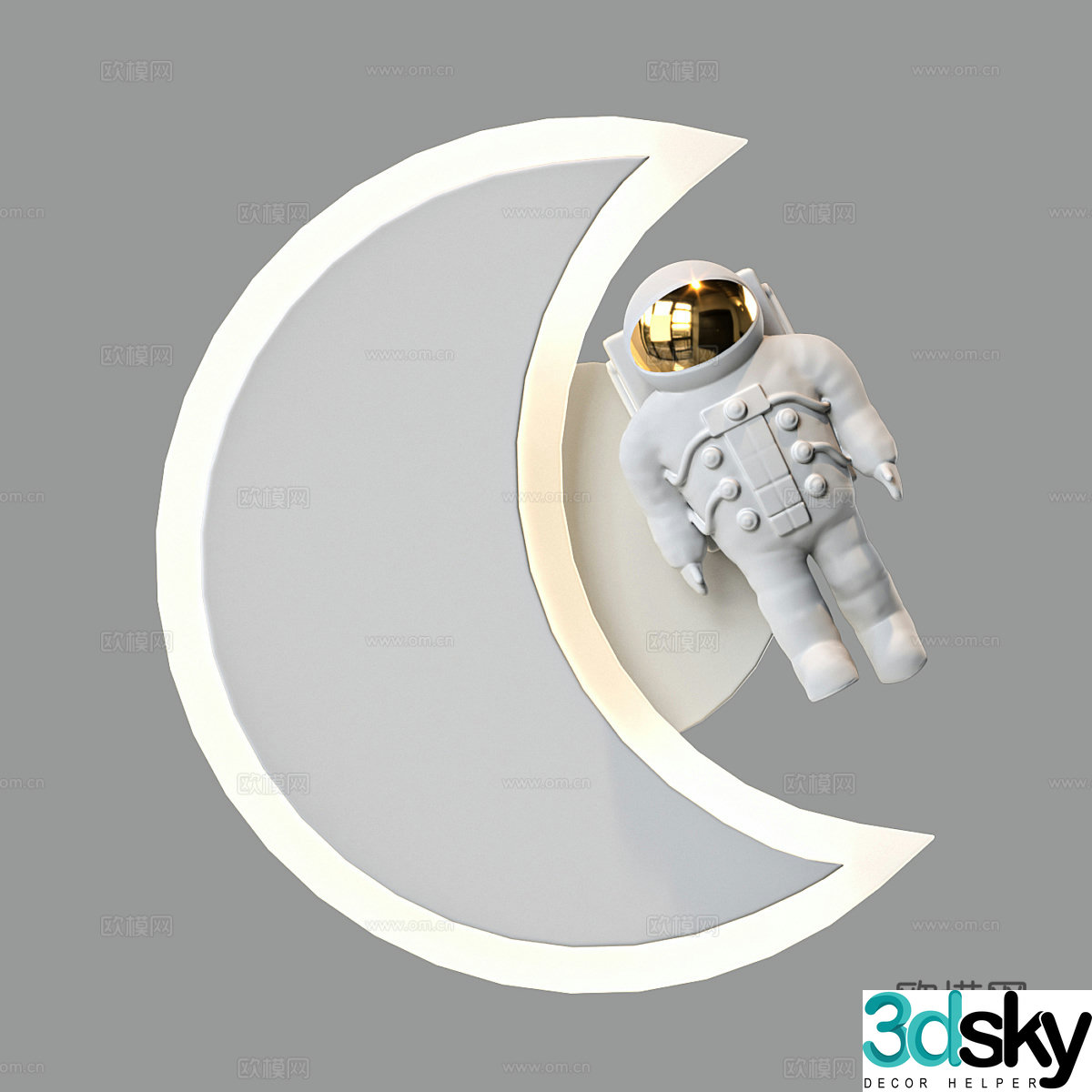 Modern simple wall lamp wall lamp simple wall lamp astronaut wall lamp children’s room wall lamp 3d model