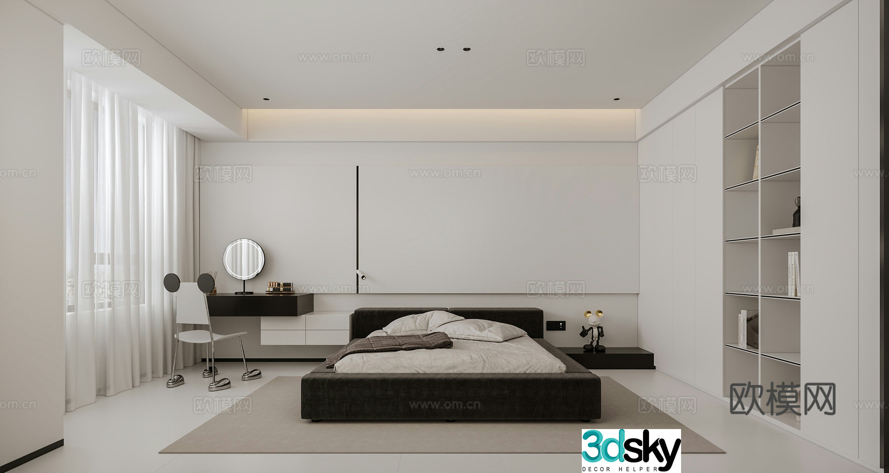 Modern bedroom 3d model