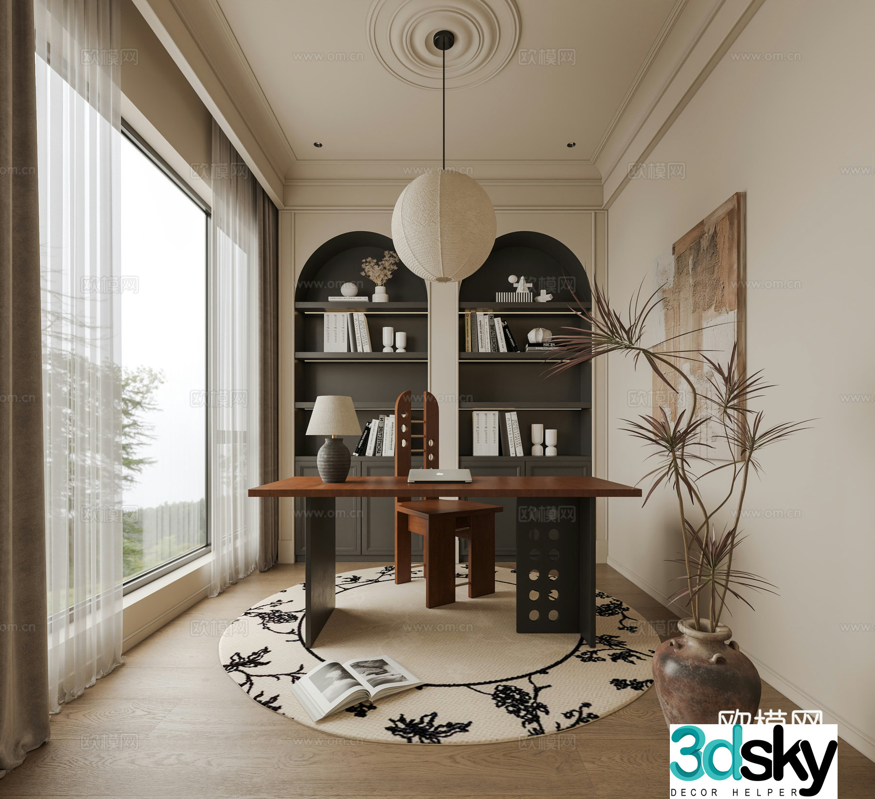 French study 3D model