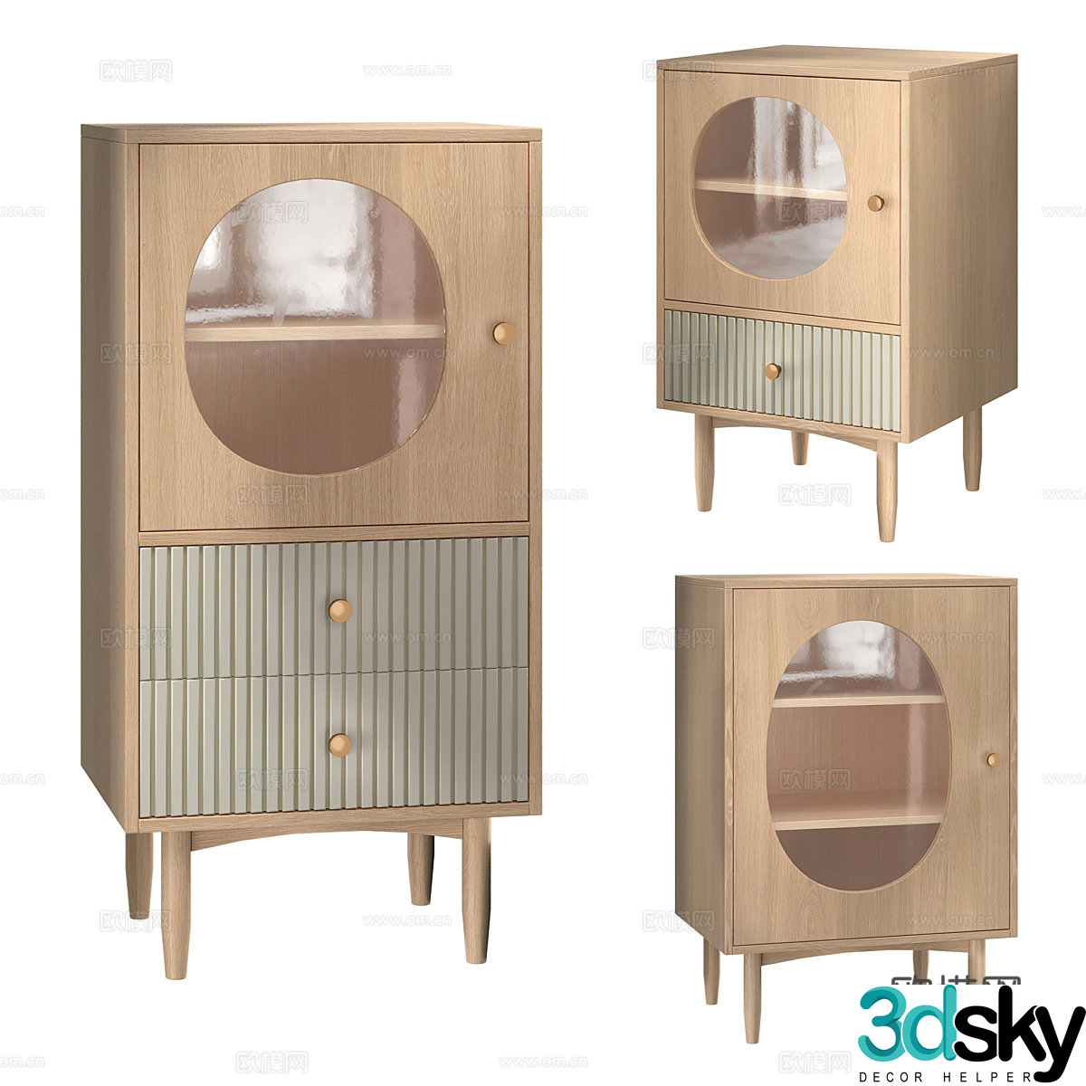 Nordic Bubble sideboard 3D model