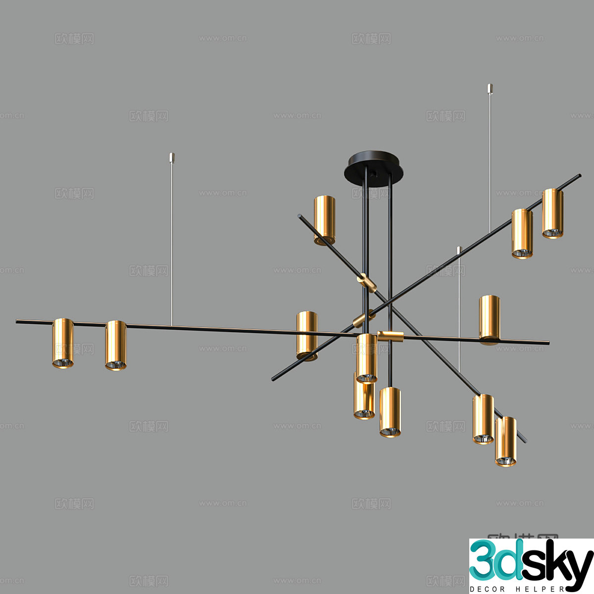 Modern simple chandeliers chandeliers simple chandeliers light luxury chandeliers dining chandeliers living room chandeliers 3D model