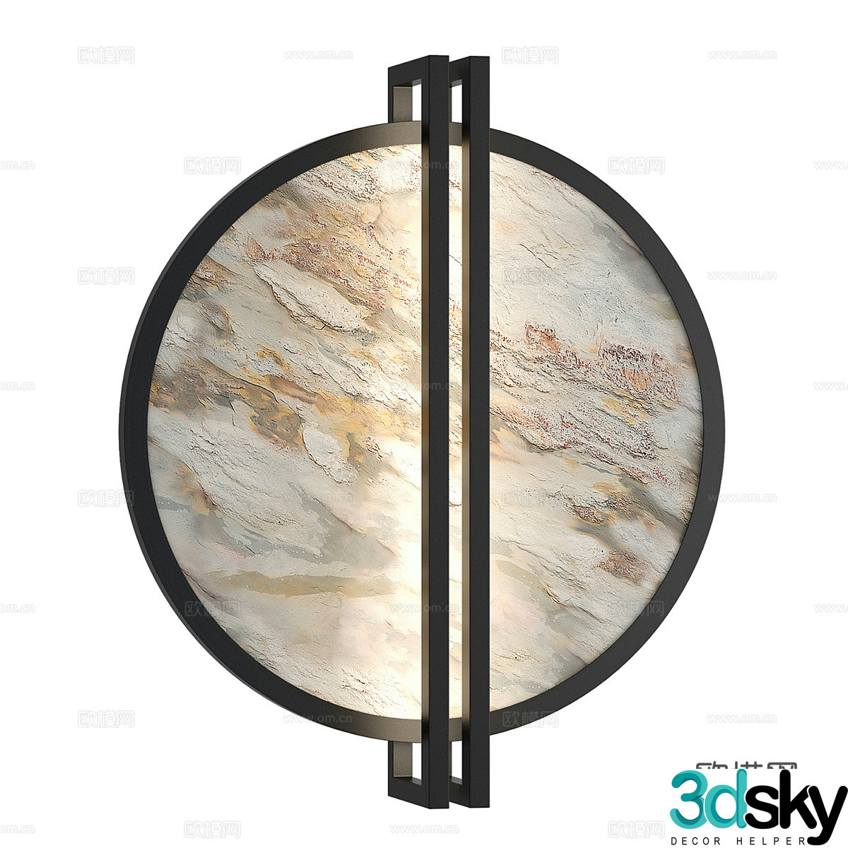 Modern simple wall lamp wall lamp simple wall lamp restaurant wall lamp round wall lamp decorative wall lamp 3d model