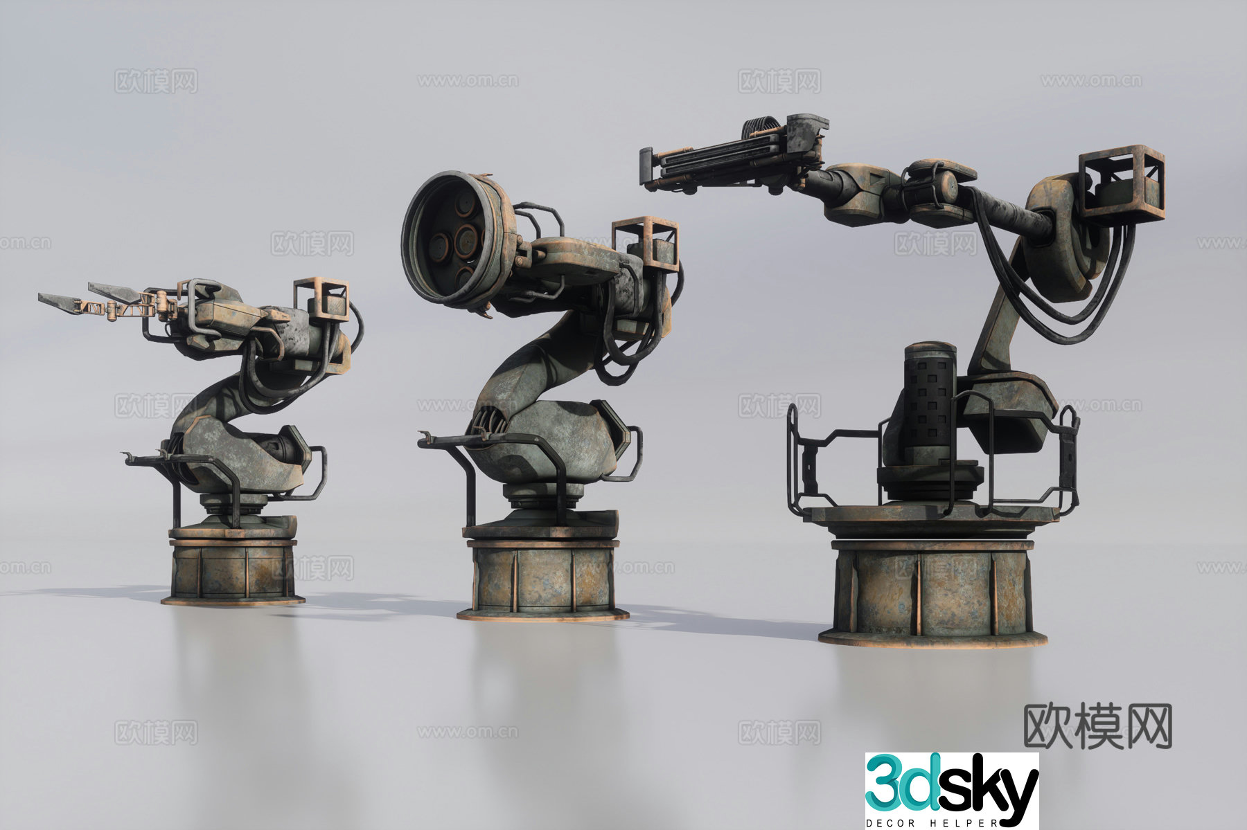 Large robotic arm 3D model