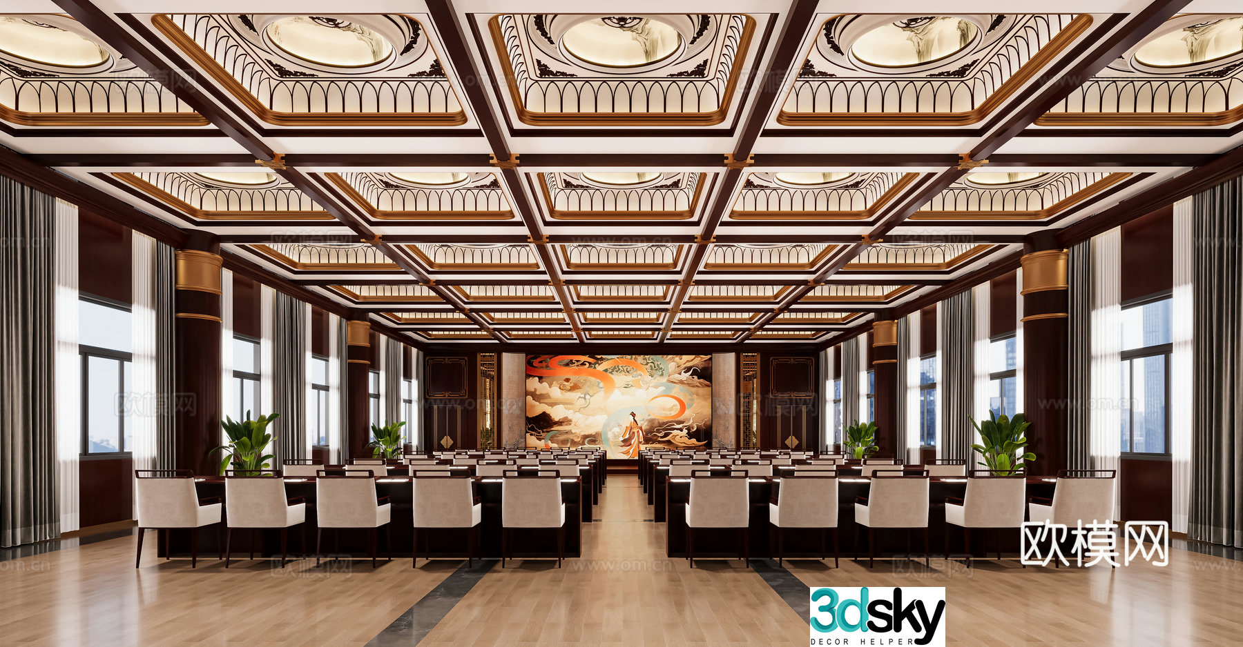 Conference hall 3d model