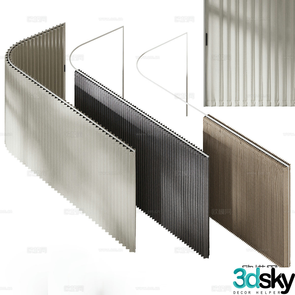 Curtain 3d model