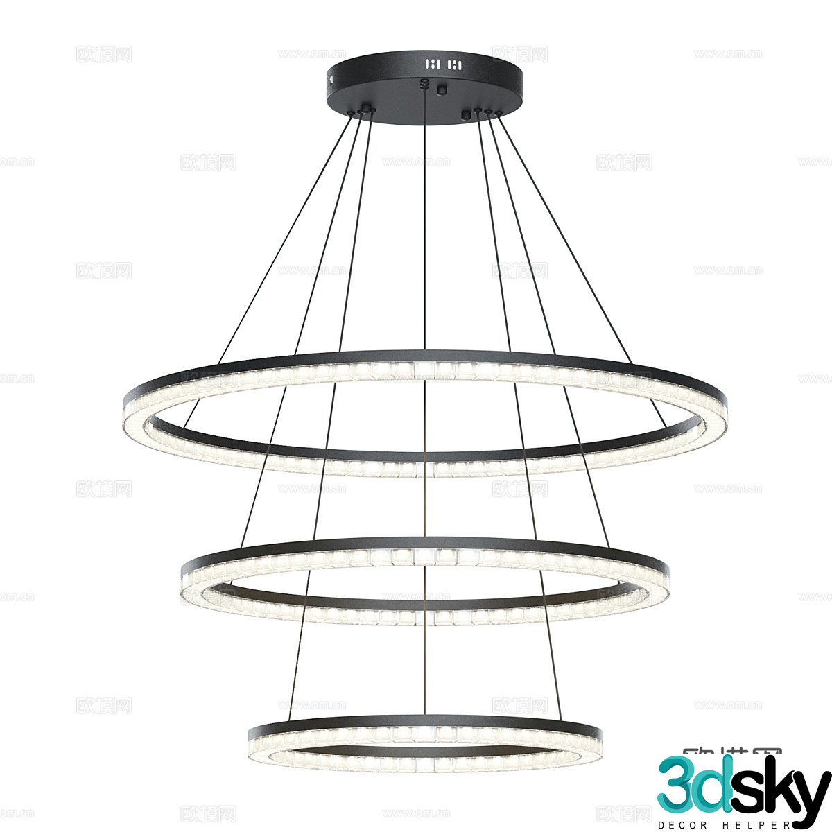 Modern simple chandeliers chandeliers simple chandeliers dining chandeliers living room chandeliers lamps 3D model
