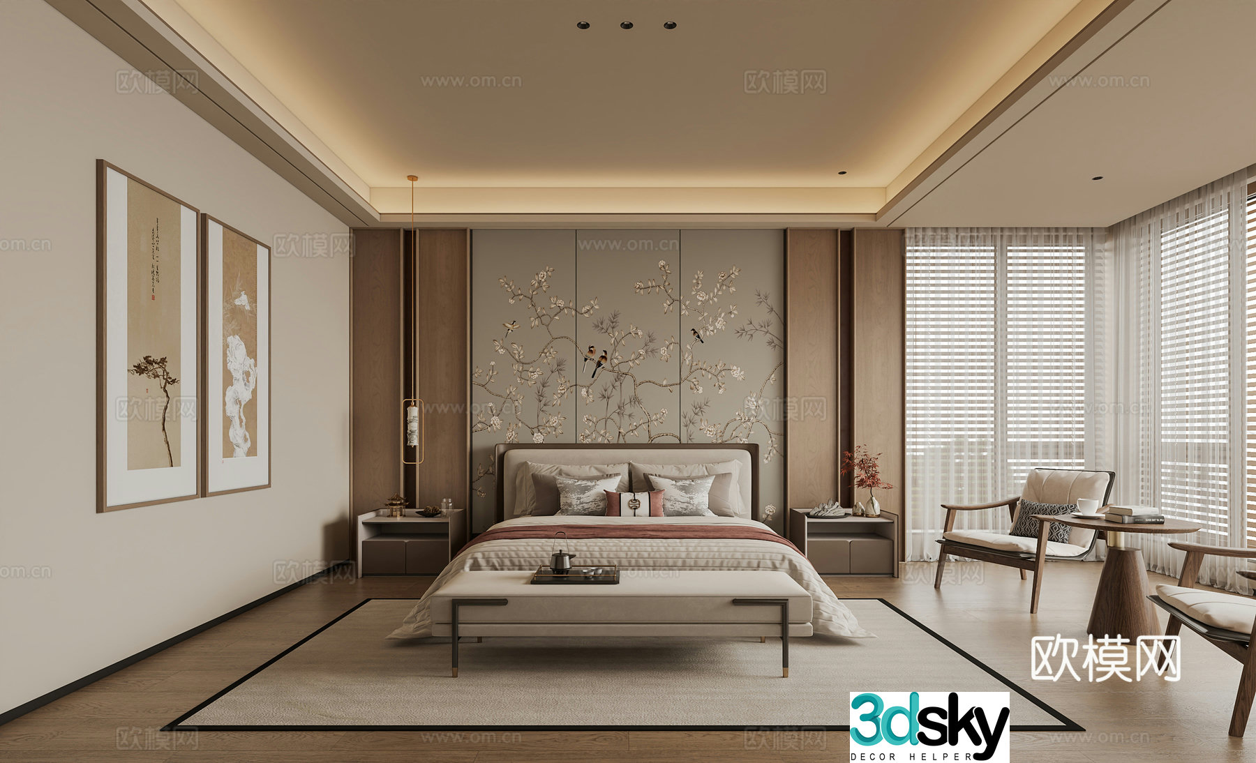 3D model of bedroom in Song Dynasty