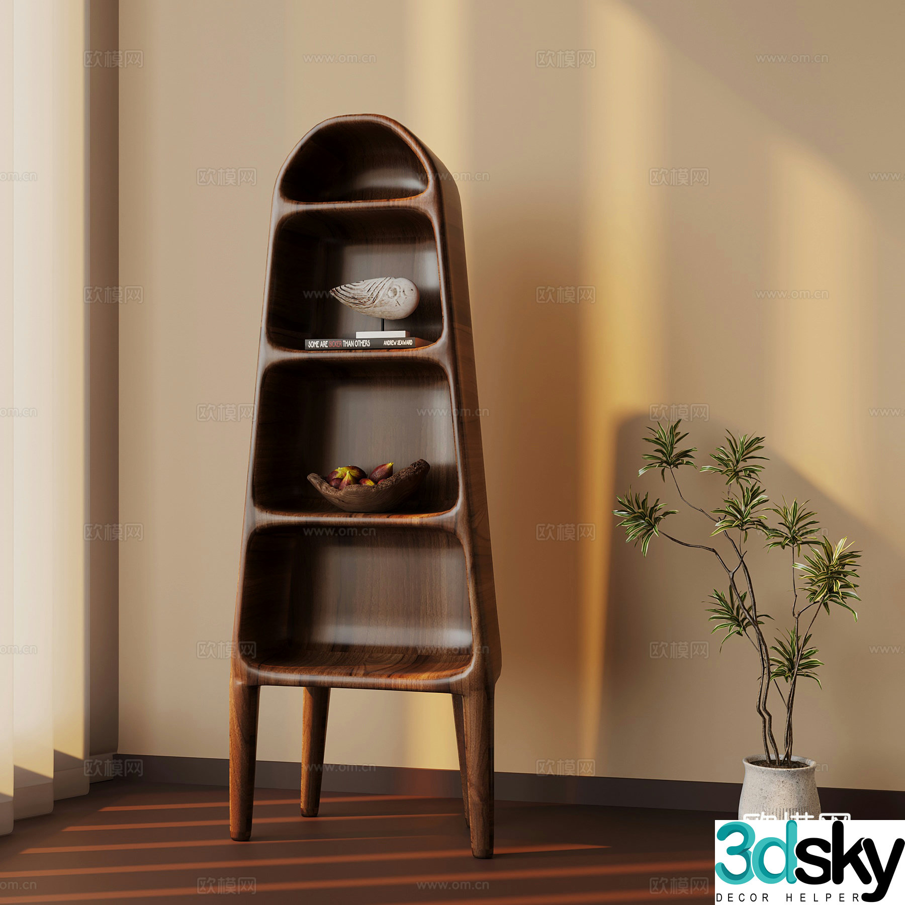 Wasabi Middle Agestic Shelf 3D Model