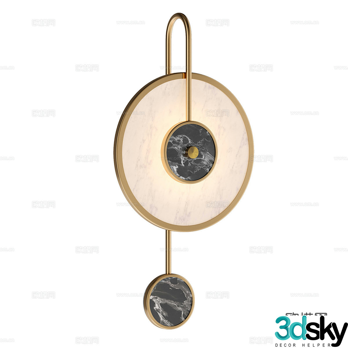 New Chinese style simple wall lamp Wall lamp Simple wall lamp Restaurant wall lamp Chinese style wall lamp 3D model