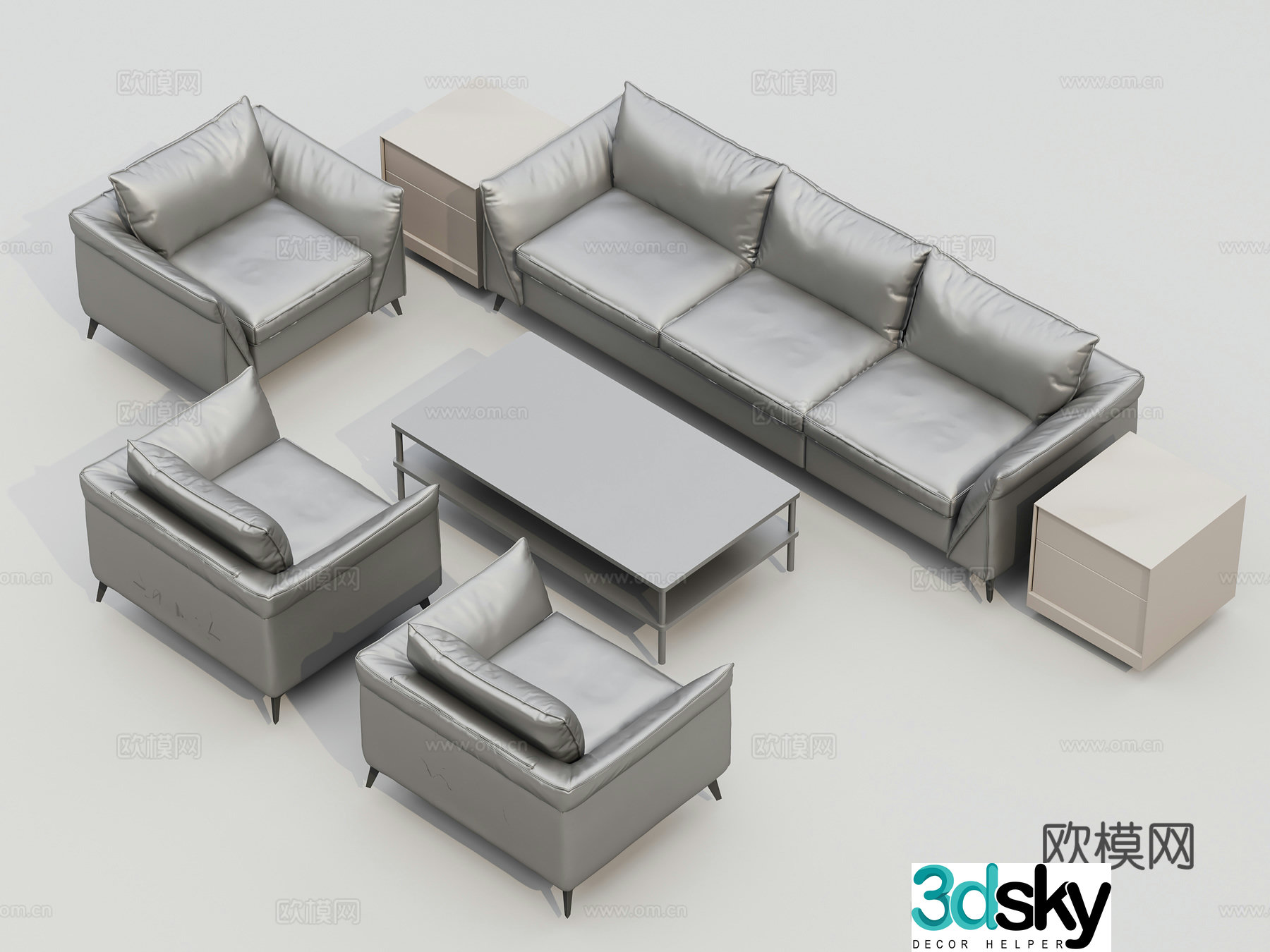 Office sofa 3d model