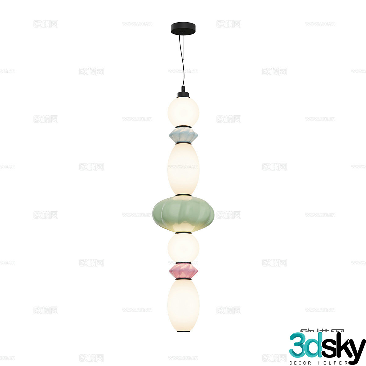 Modern simple chandeliers chandeliers simple chandeliers dining chandeliers living room chandeliers lamps 3D model