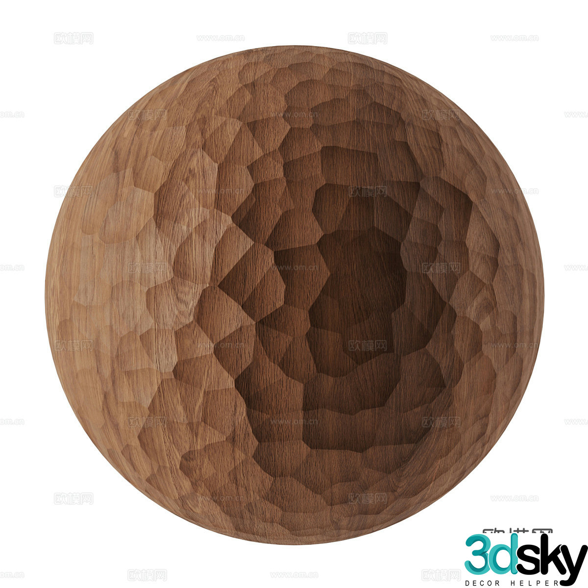 New Chinese carved wood material 3D model