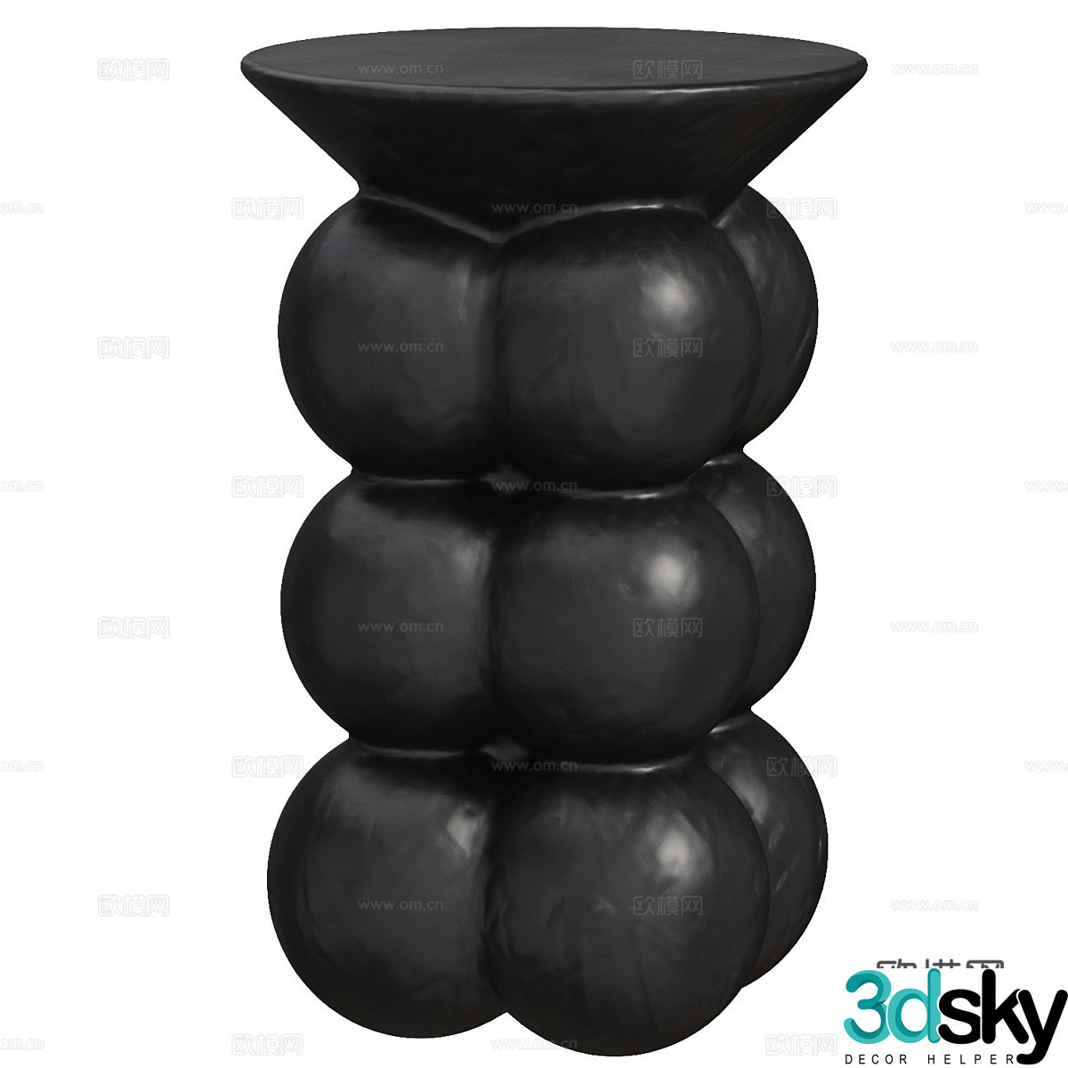 Modern simple coffee table coffee table simple coffee table living room coffee table black coffee table 3D model