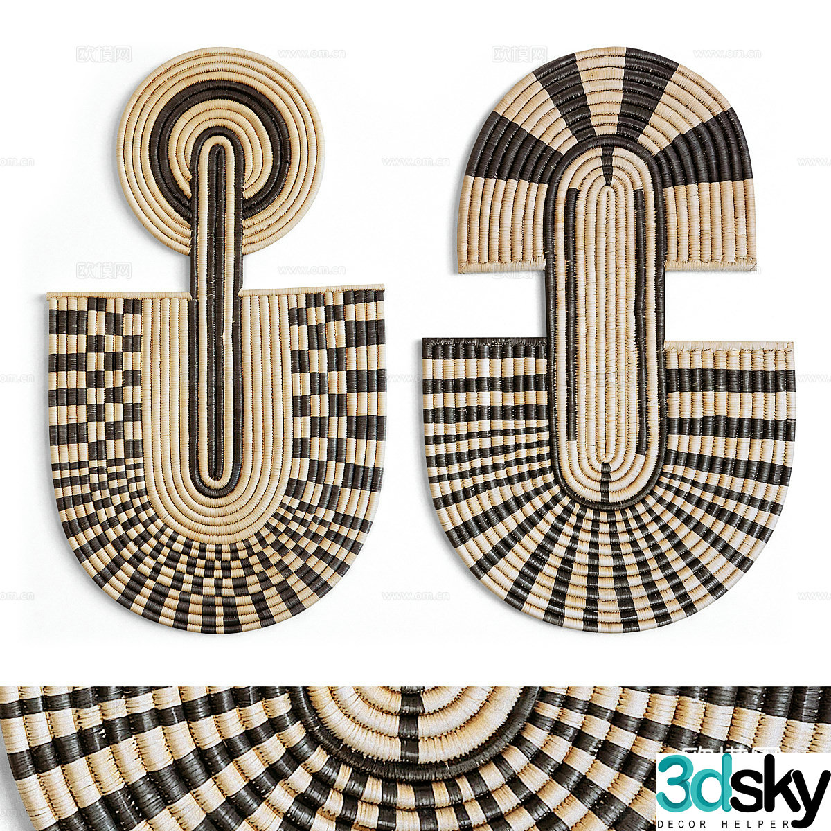 New Chinese style pendant wall decoration 3D model