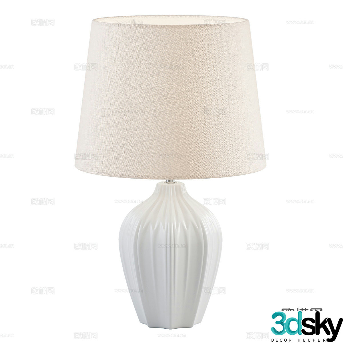 Modern simple desk lamp Table lamp Simple desk lamp Study desk lamp Lamp 3D model