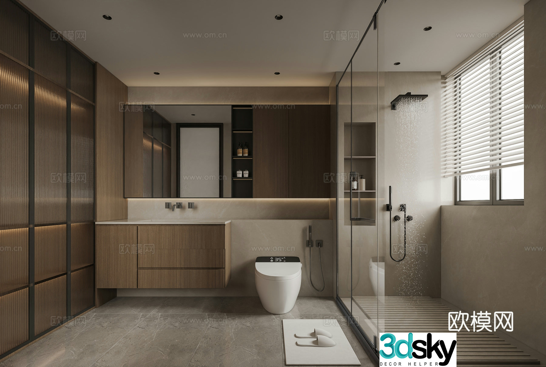 Modern bathroom 3d model