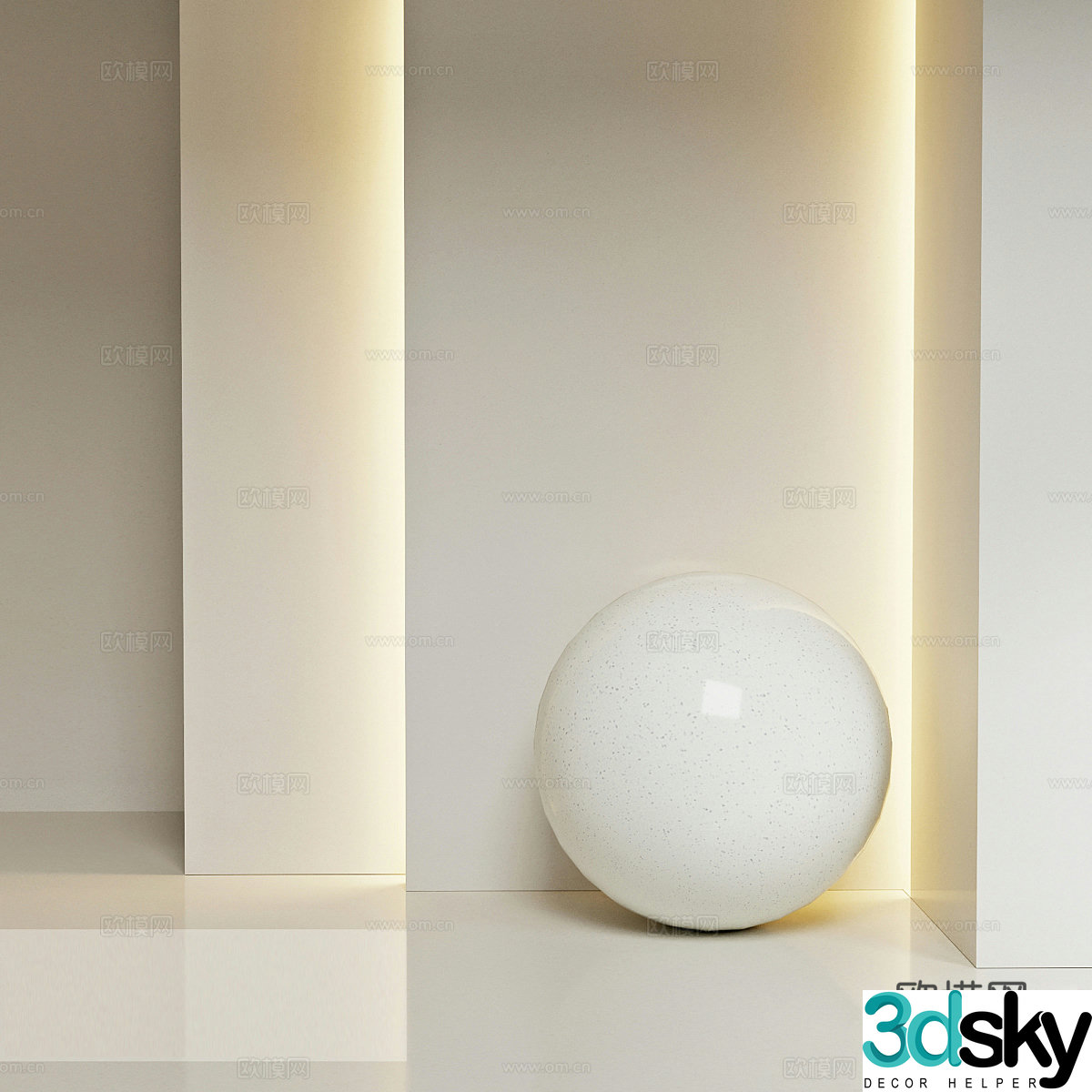 Modern simple terrazzo terrazzo marble terrazzo white terrazzo 3d model
