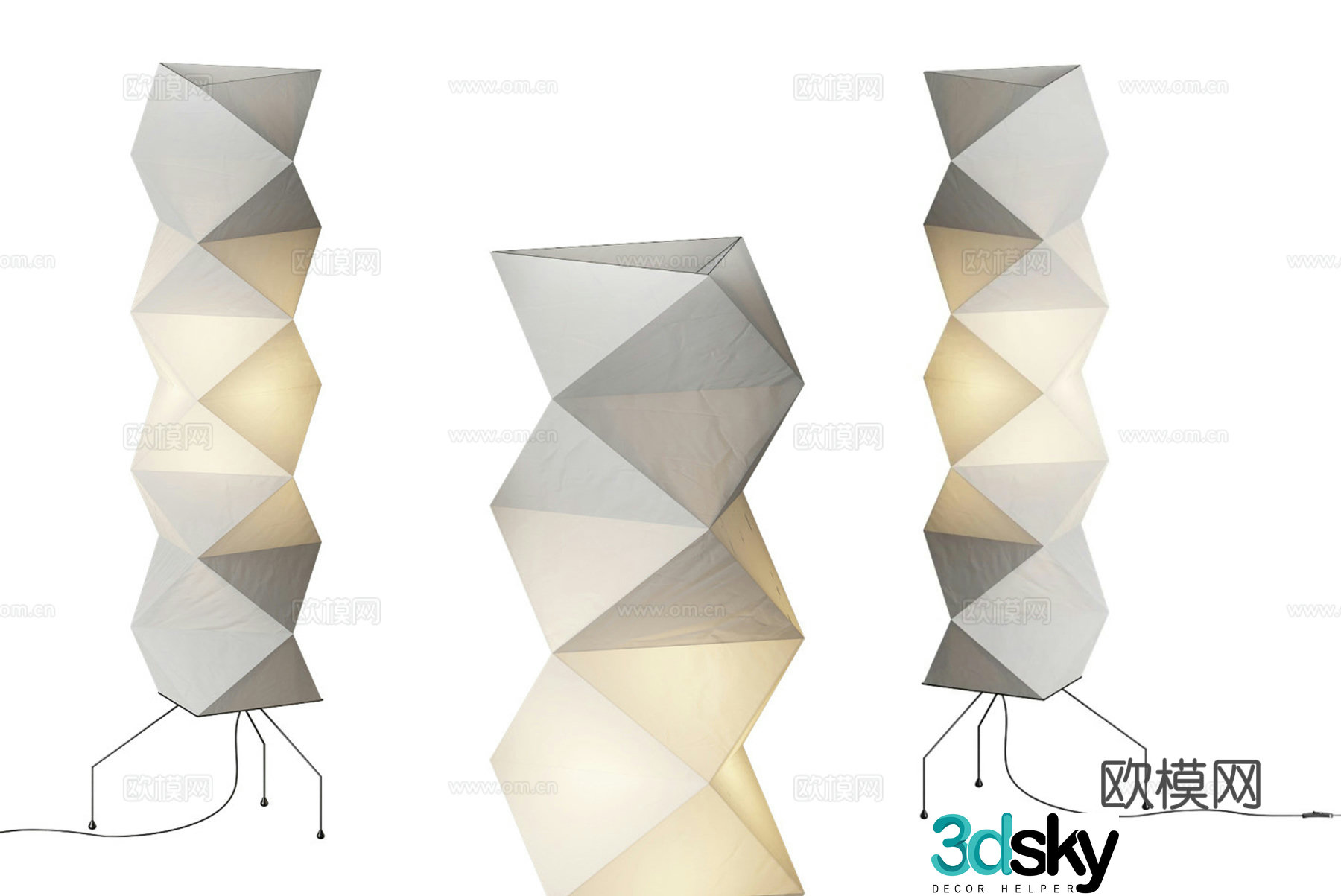 Nordic simple floor lamp Floor lamp Simple floor lamp Lamp 3D model