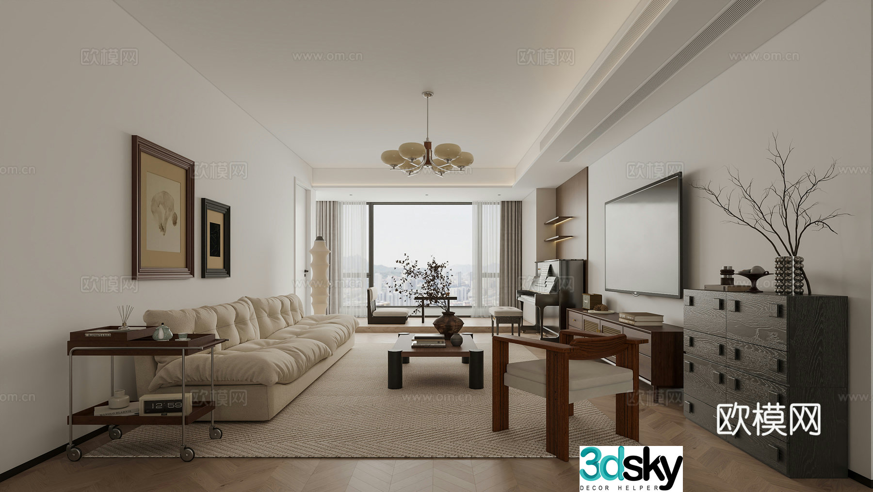 Middle Ages Living Room 3D Model