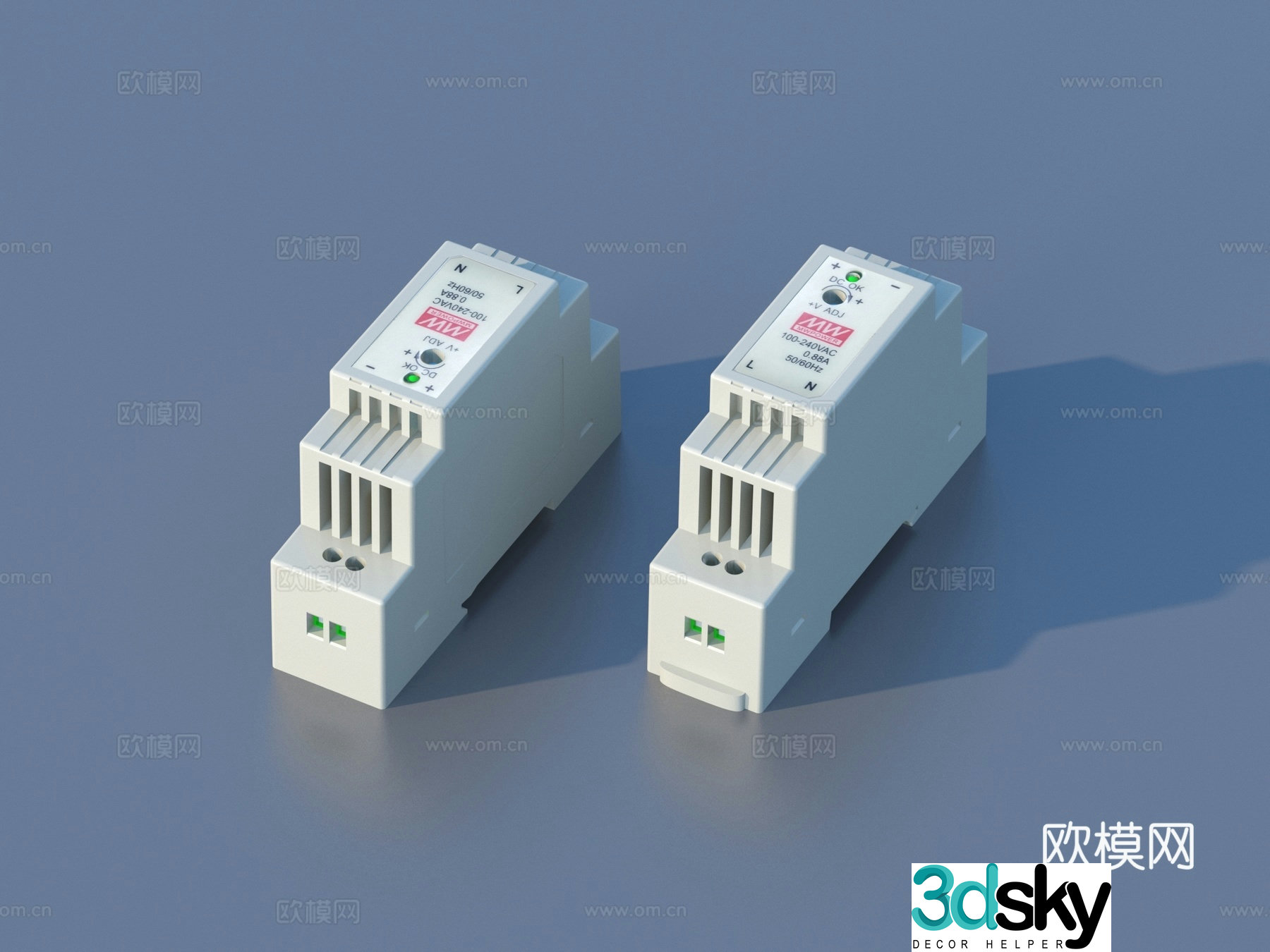 Circuit breaker leakage protection switch air switch 3d model