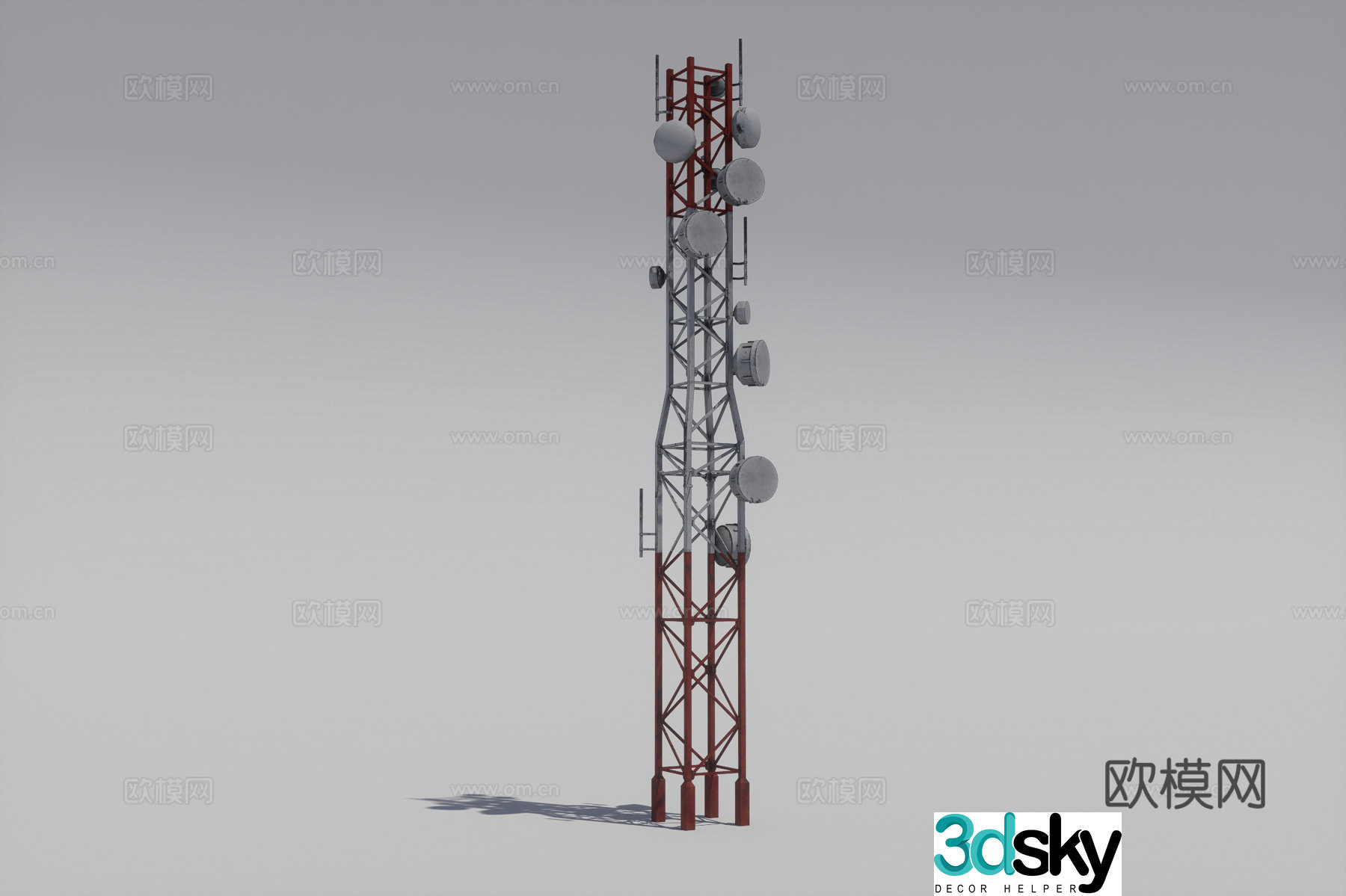 Telecommunication tower 3d model