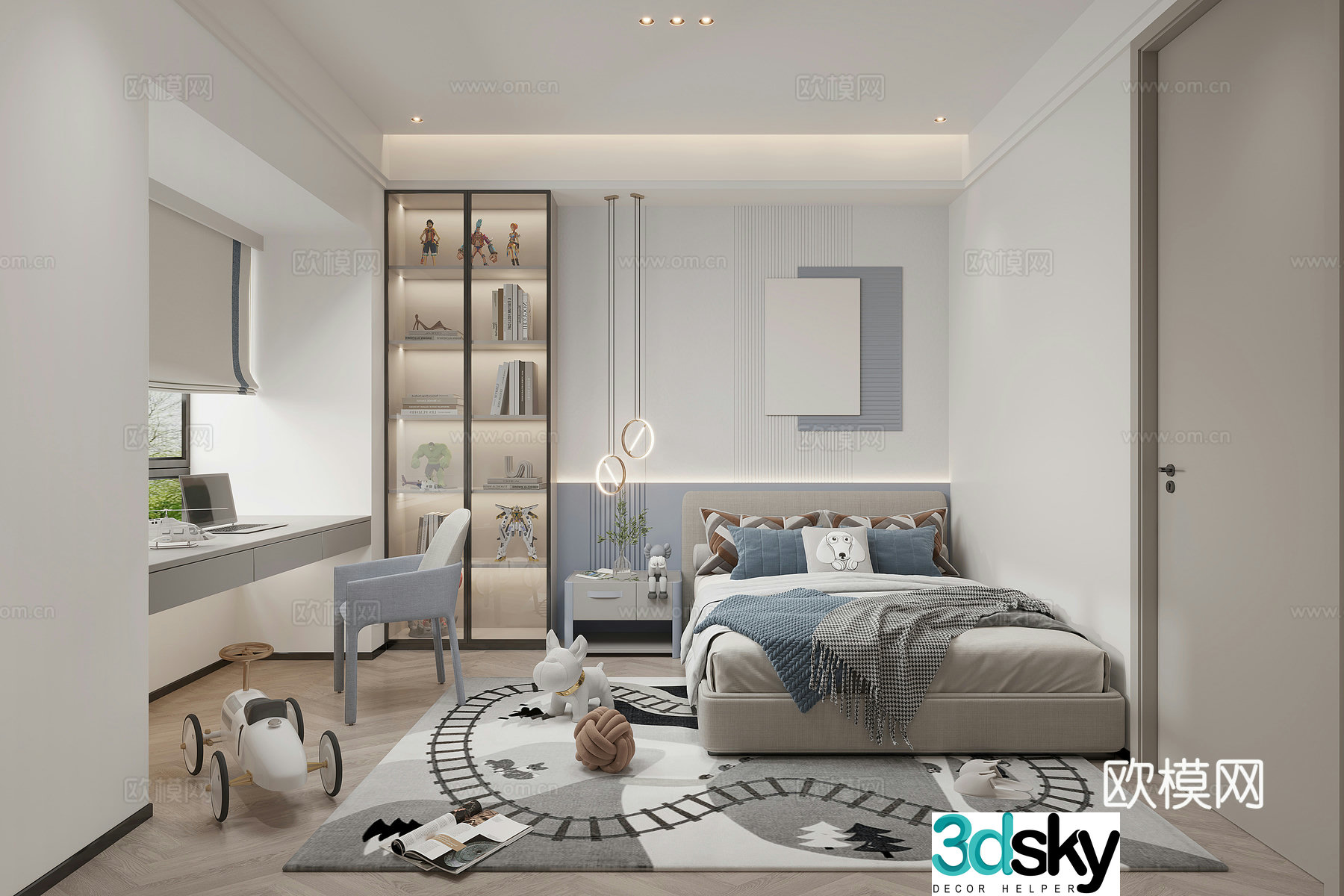 Modern children’s room 3d model