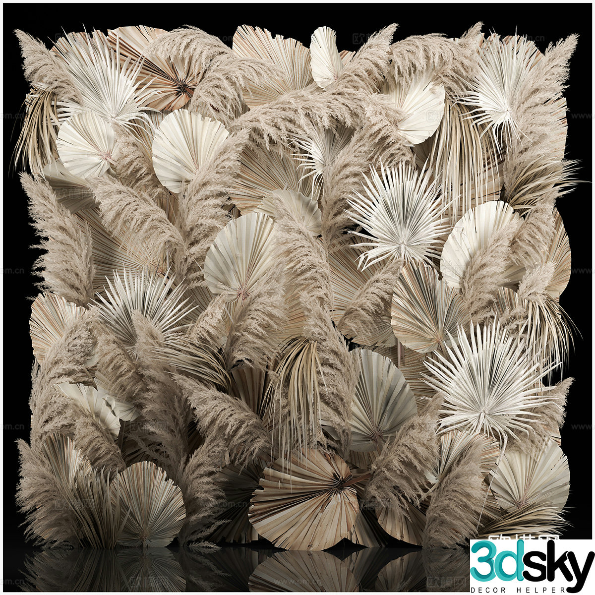 Hay Wall Decoration 3d Model