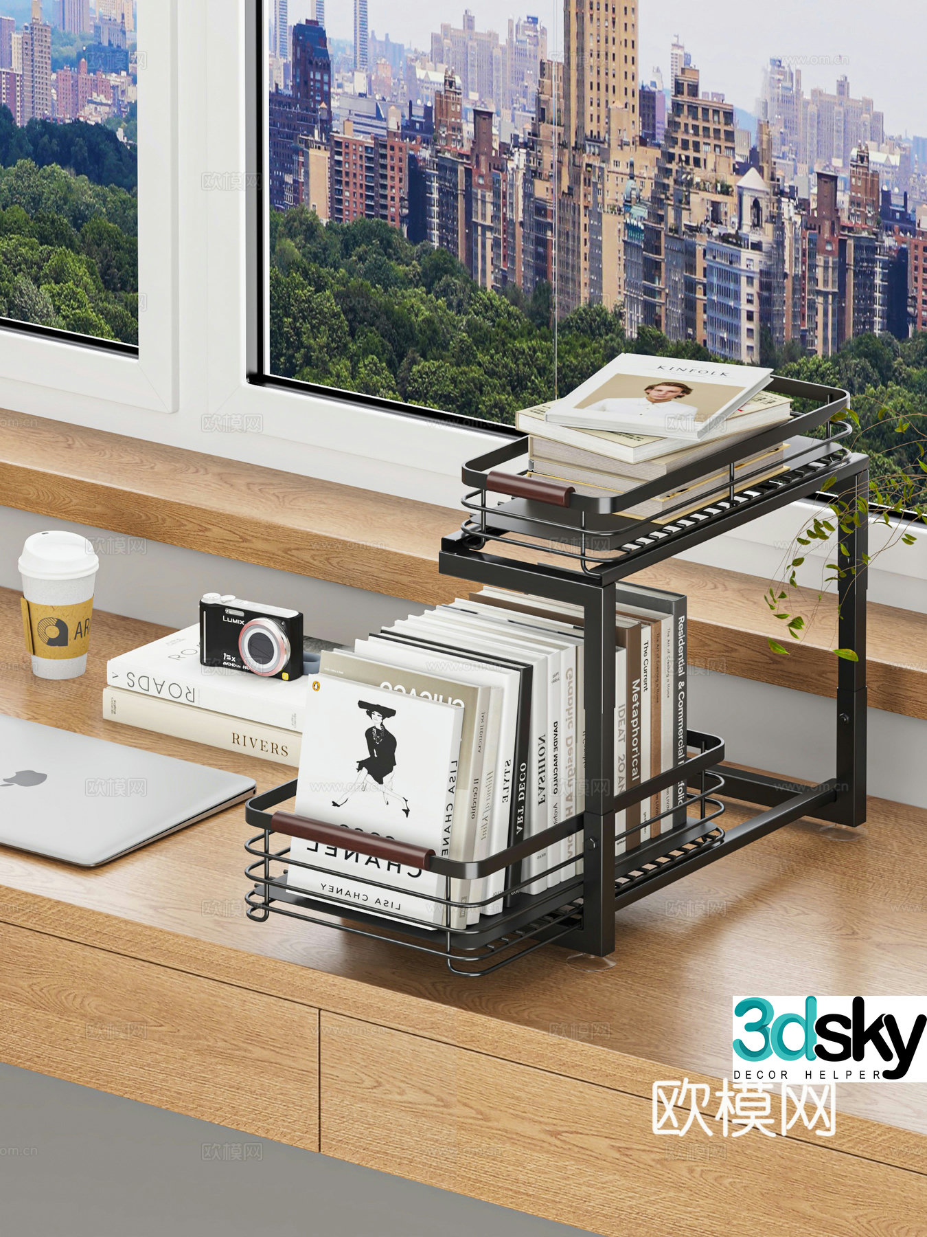 Now book shelf 3D model