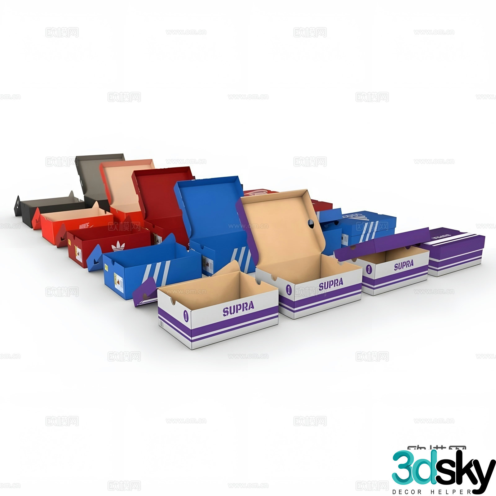 Shoe storage box 3d model