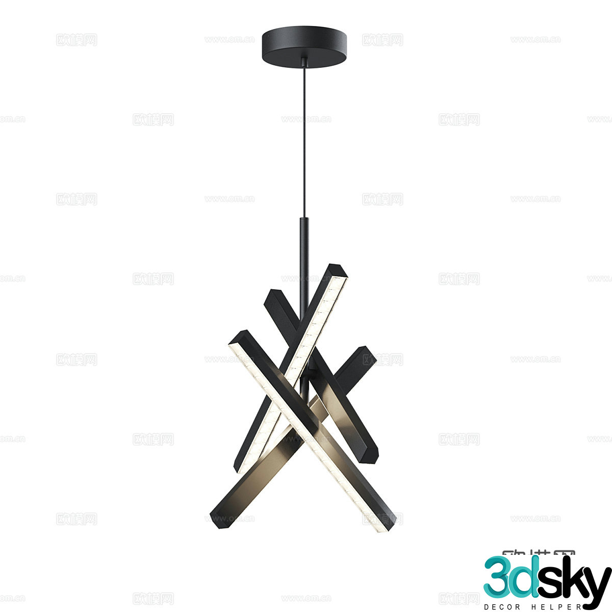 Modern simple chandeliers chandeliers simple chandeliers dining chandeliers living room chandeliers lamps 3D model