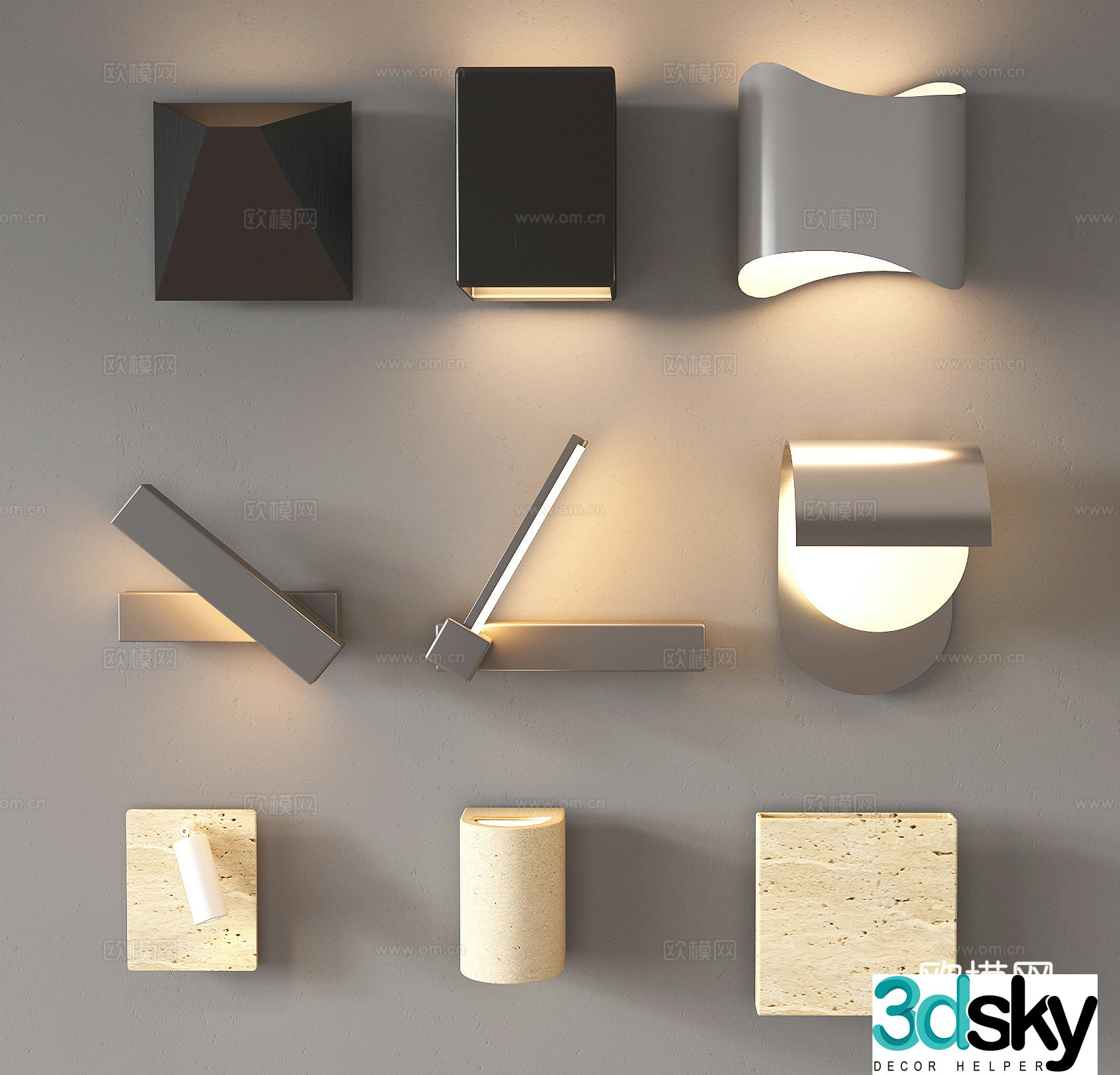 Modern wall lamp Bedside wall lamp Reading wall lamp Bedside wall lamp Outdoor wall lamp 3D model