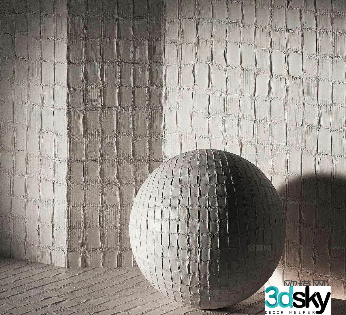 Modern seamless texture paint Art paint Cement paint Decorative gypsum Cement paint 3d model