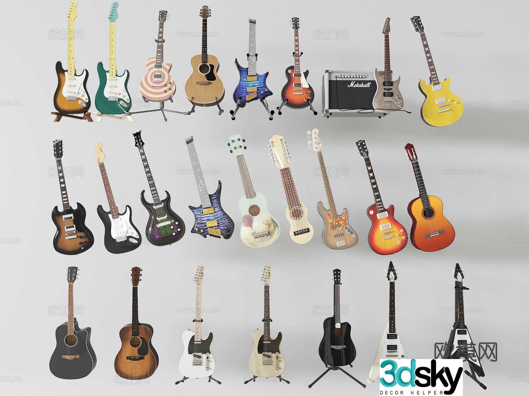 Guitar guitar 3d model