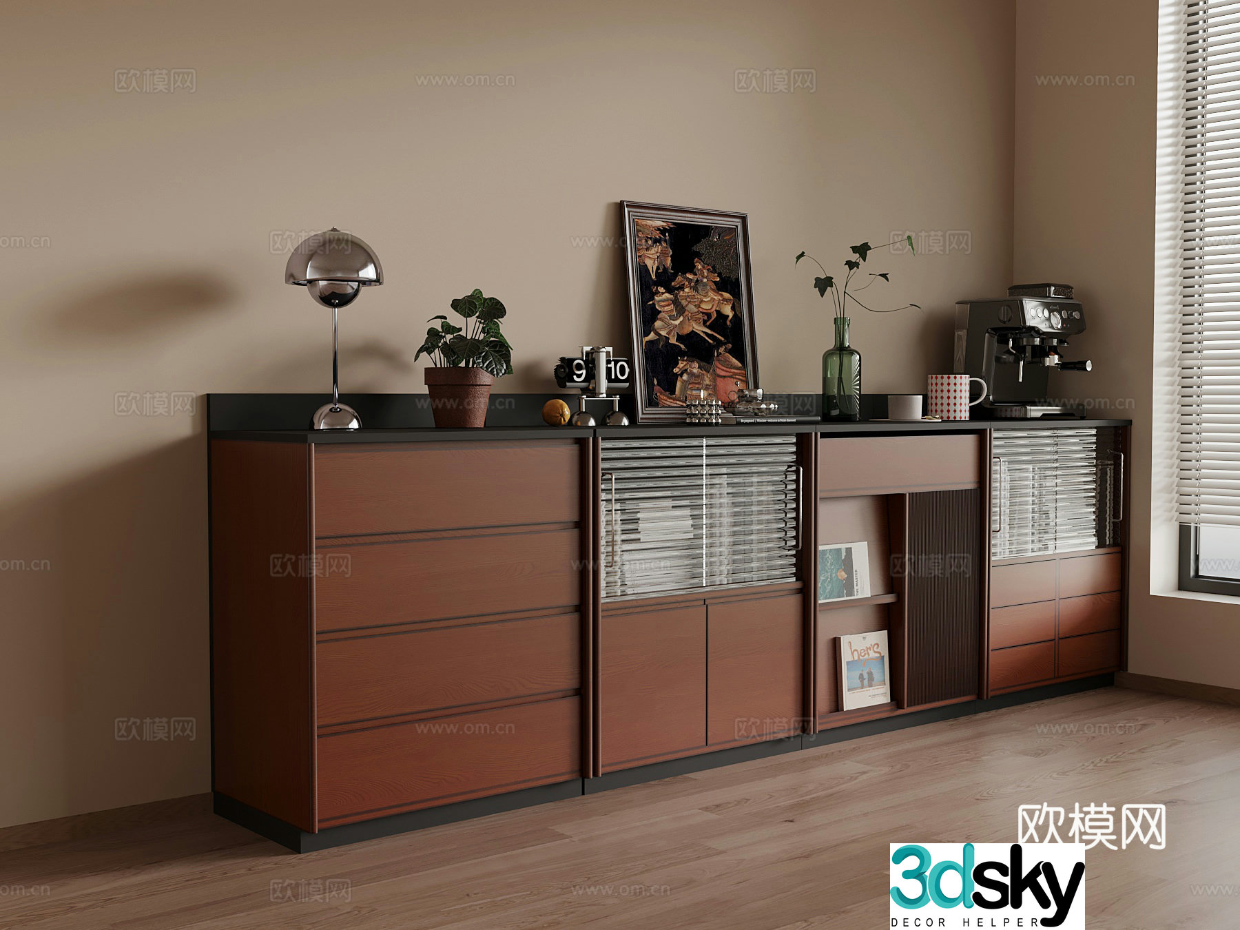 Middle-aged sideboard 3D model