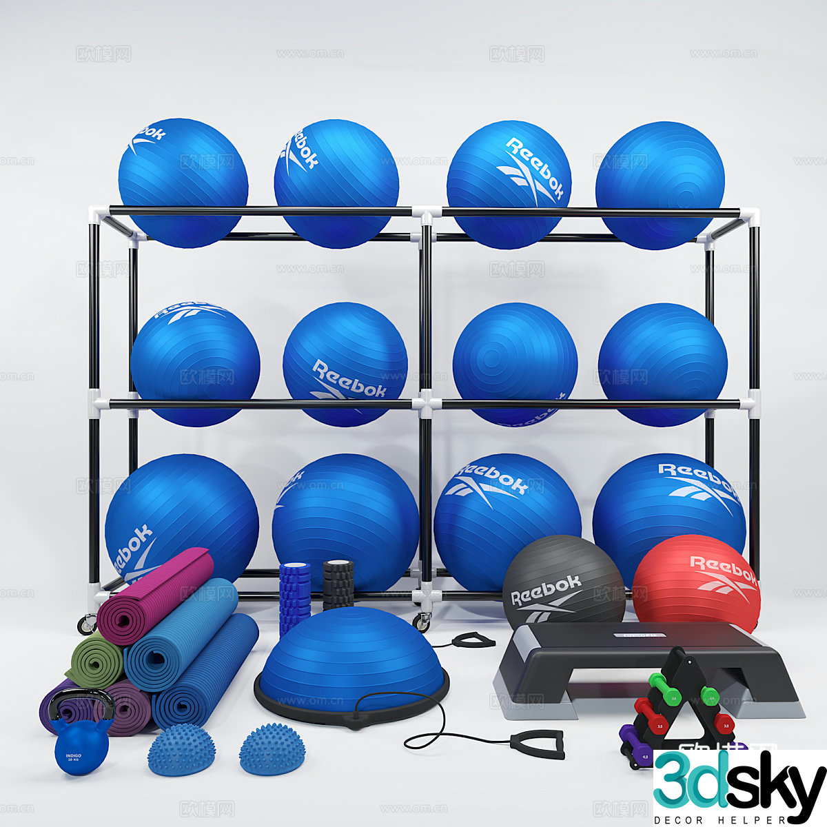 Modern yoga sports suit 3d model