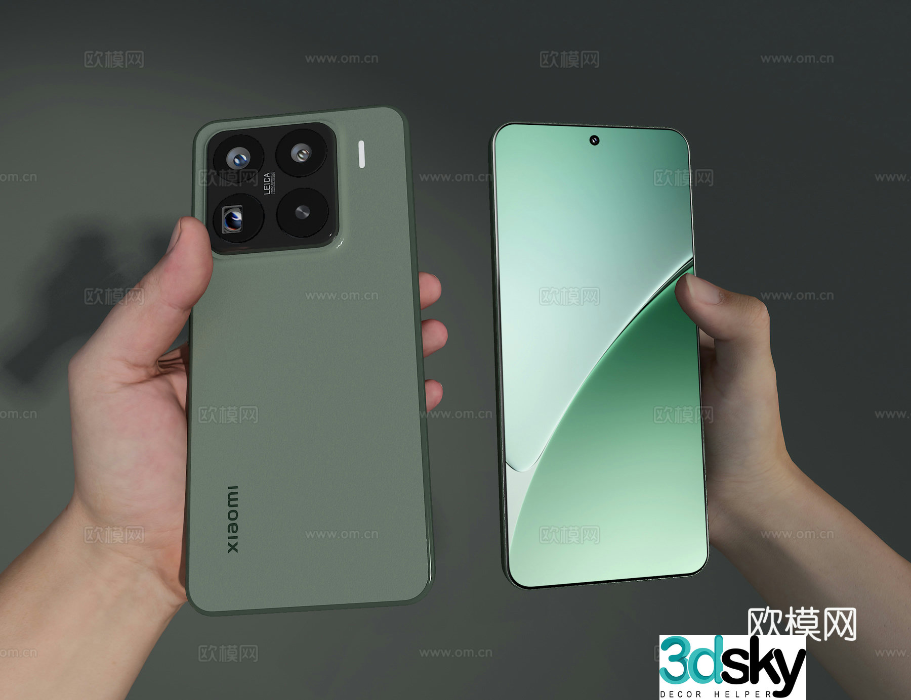 Xiaomi mobile phone 3d model