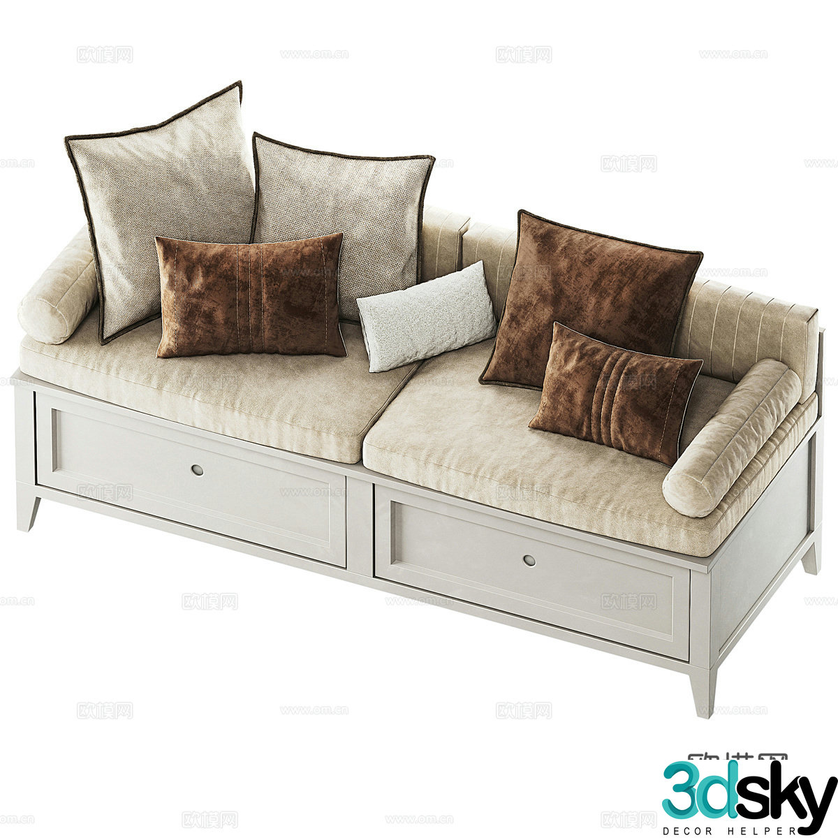 American sofa cushion 3d model