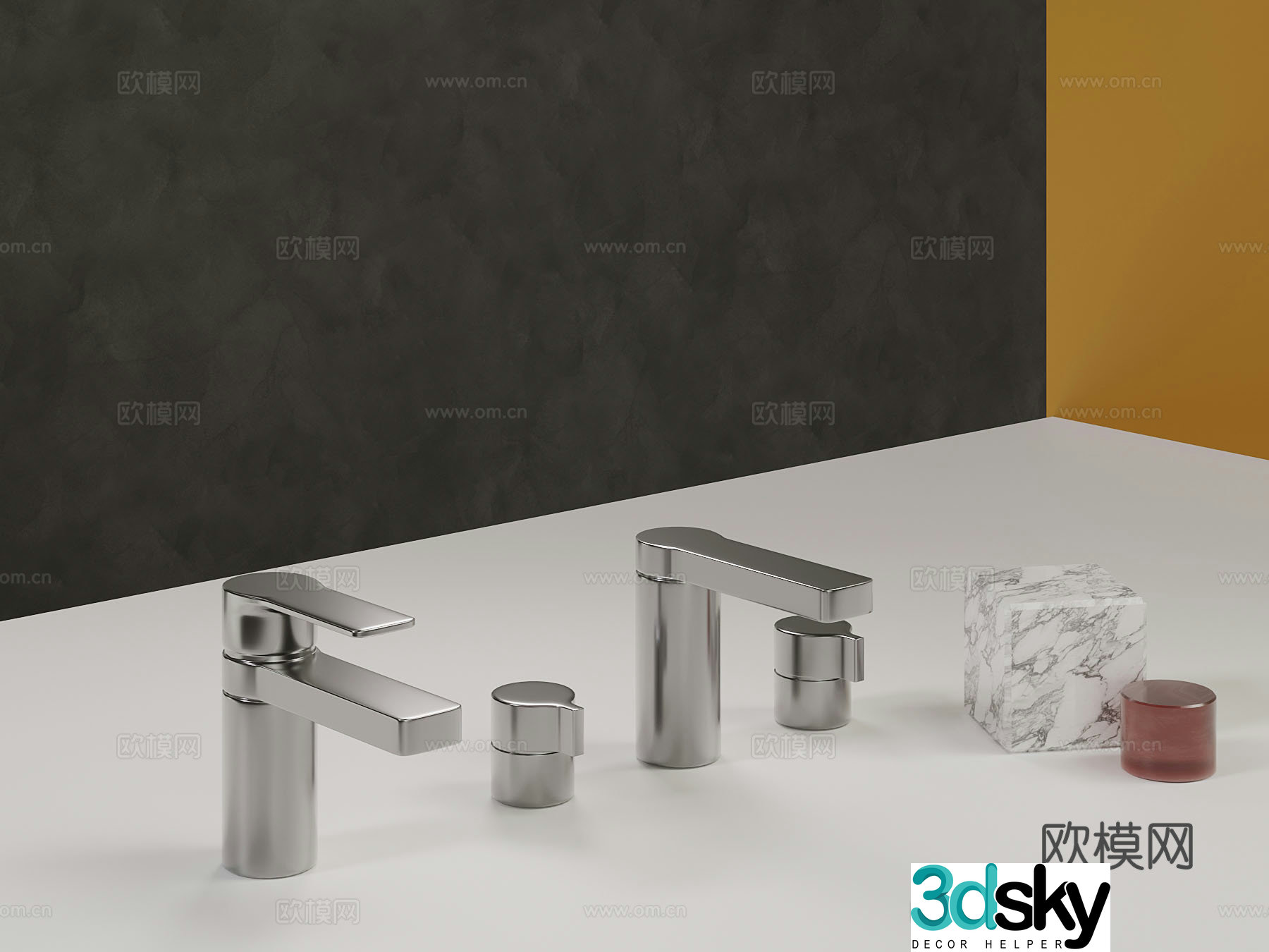 Modern faucet 3d model