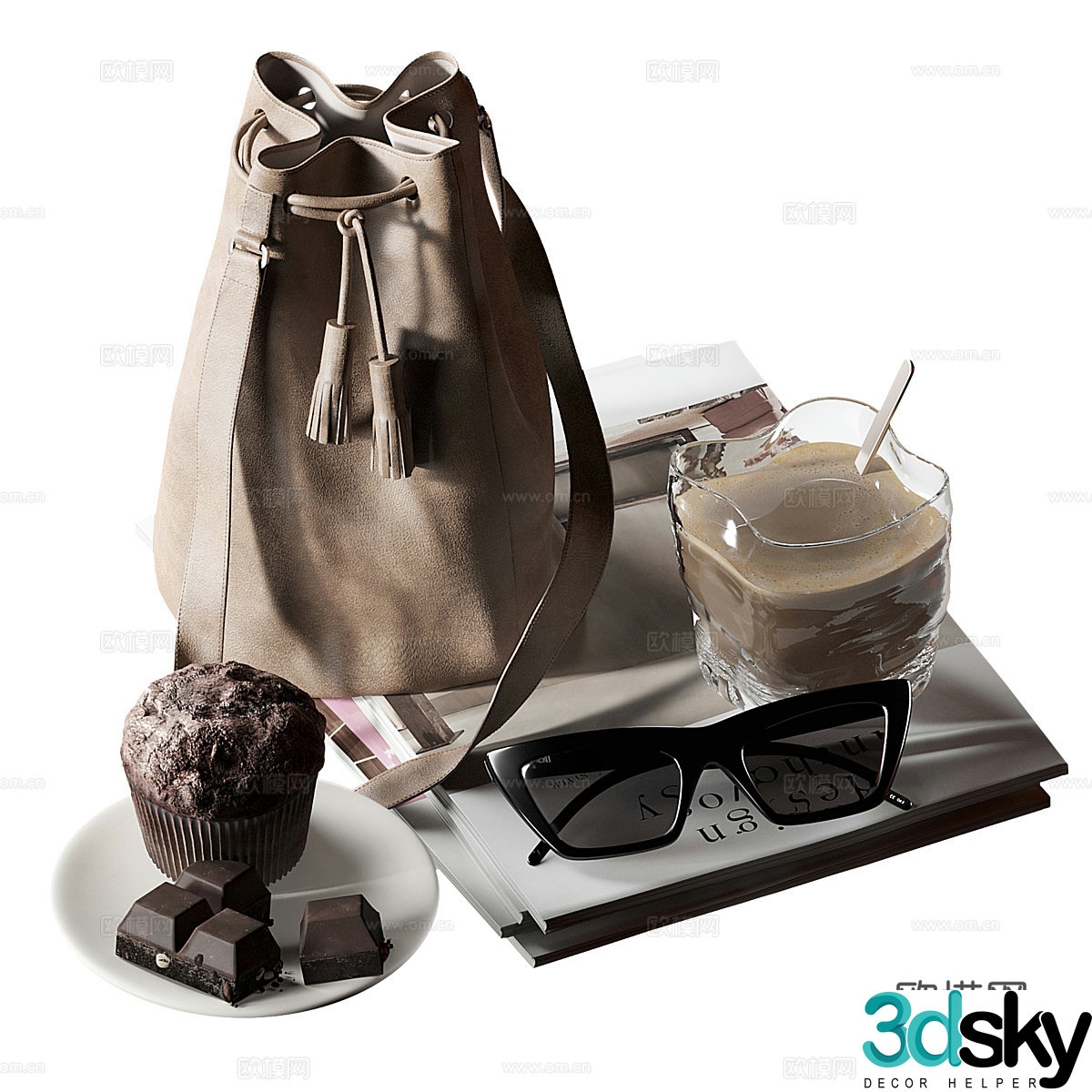 Tableware combination 3D model