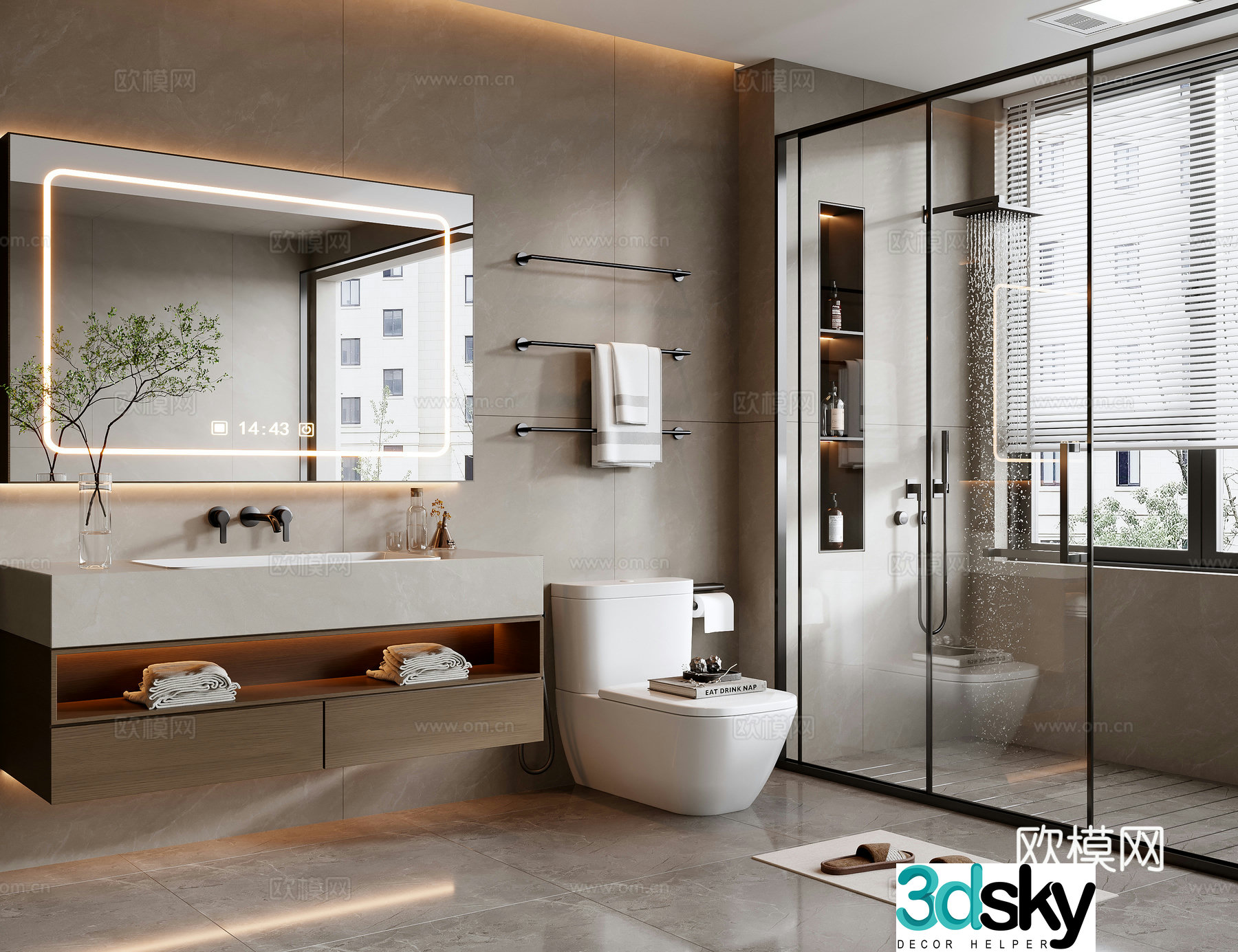 Italian bathroom 3D model