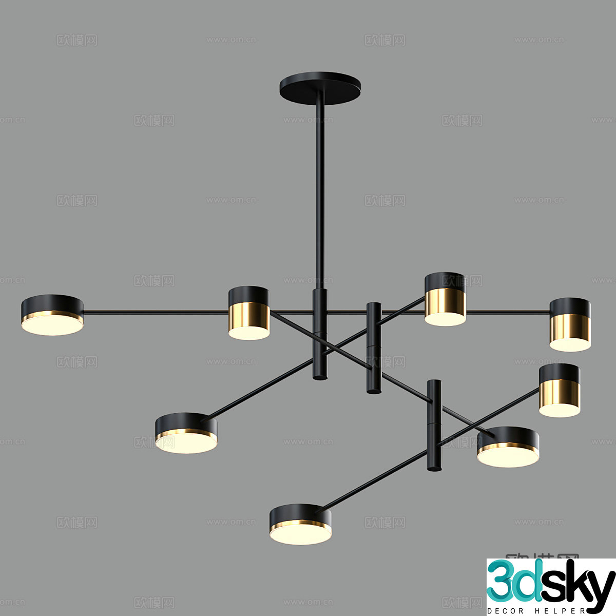 Modern simple chandeliers chandeliers simple chandeliers dining chandeliers living room chandeliers lamps 3D model