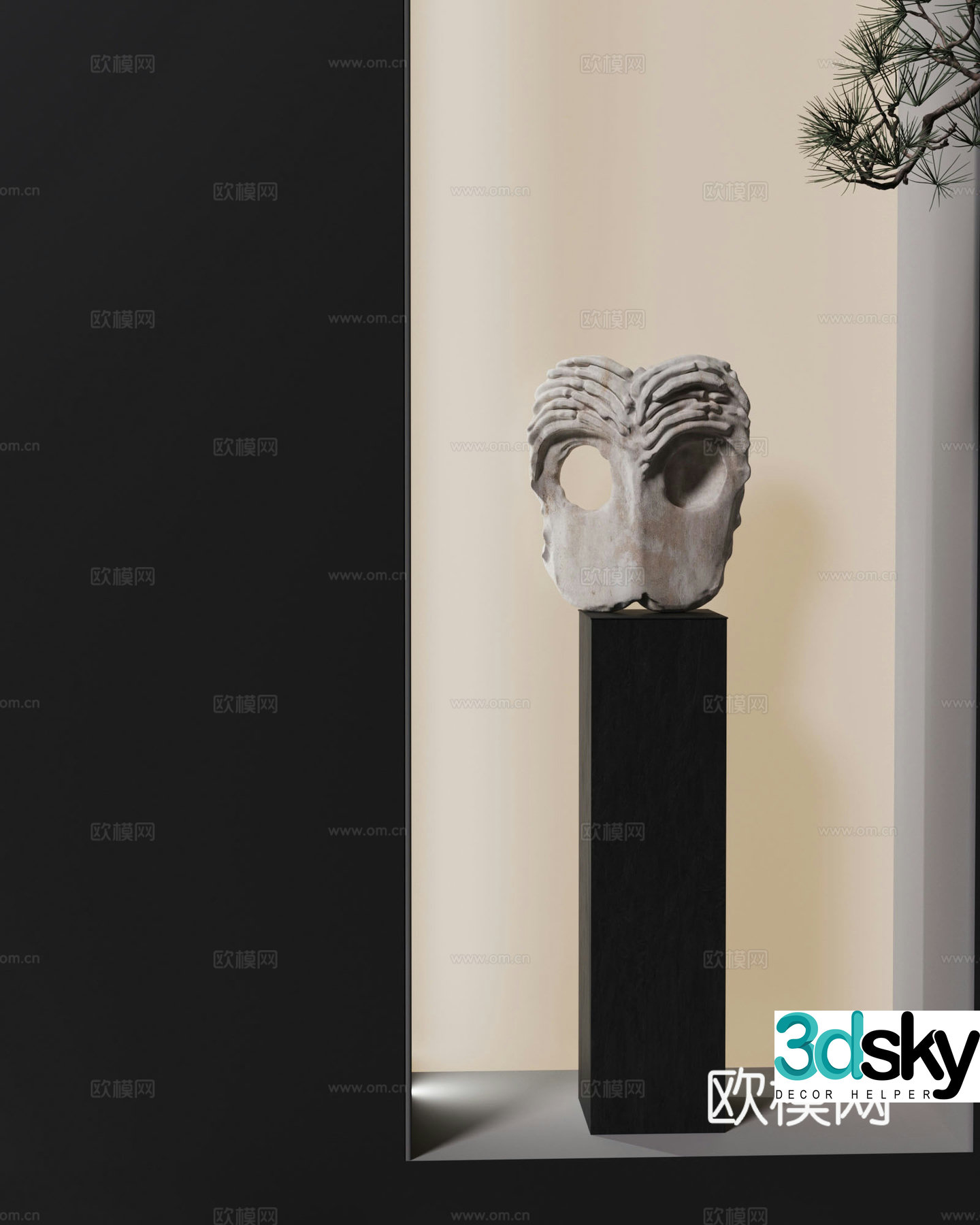 Skeleton Sculpture 3d Model
