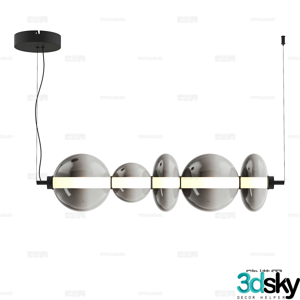 Modern simple chandelier chandelier simple chandelier living room chandelier dining chandelier lamp 3d model