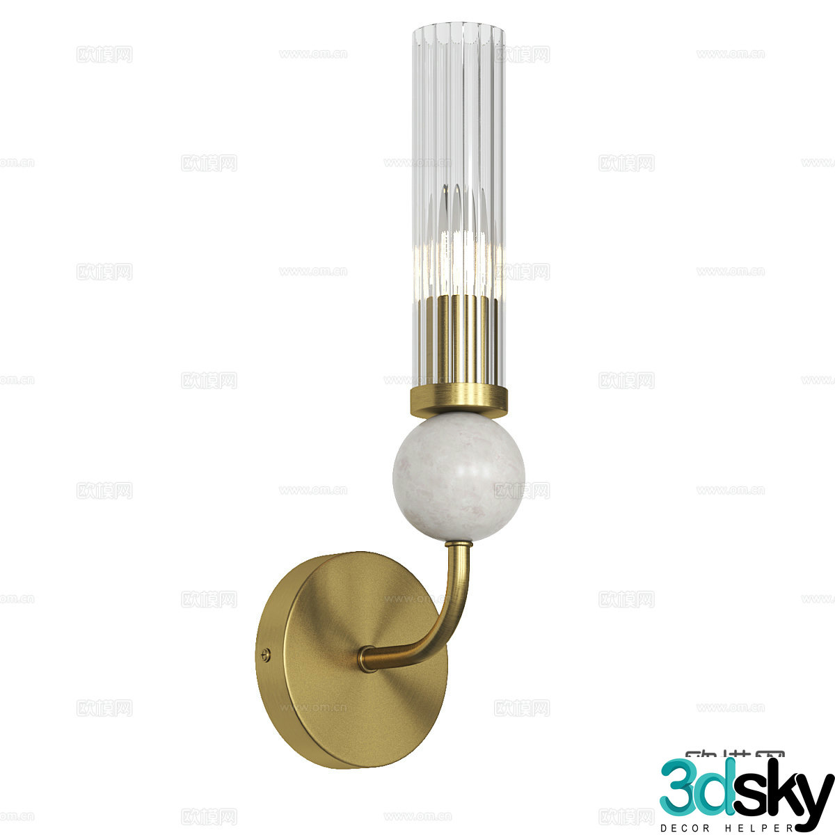 Modern simple and light luxury wall lamp wall lamp simple wall lamp restaurant wall lamp 3d model