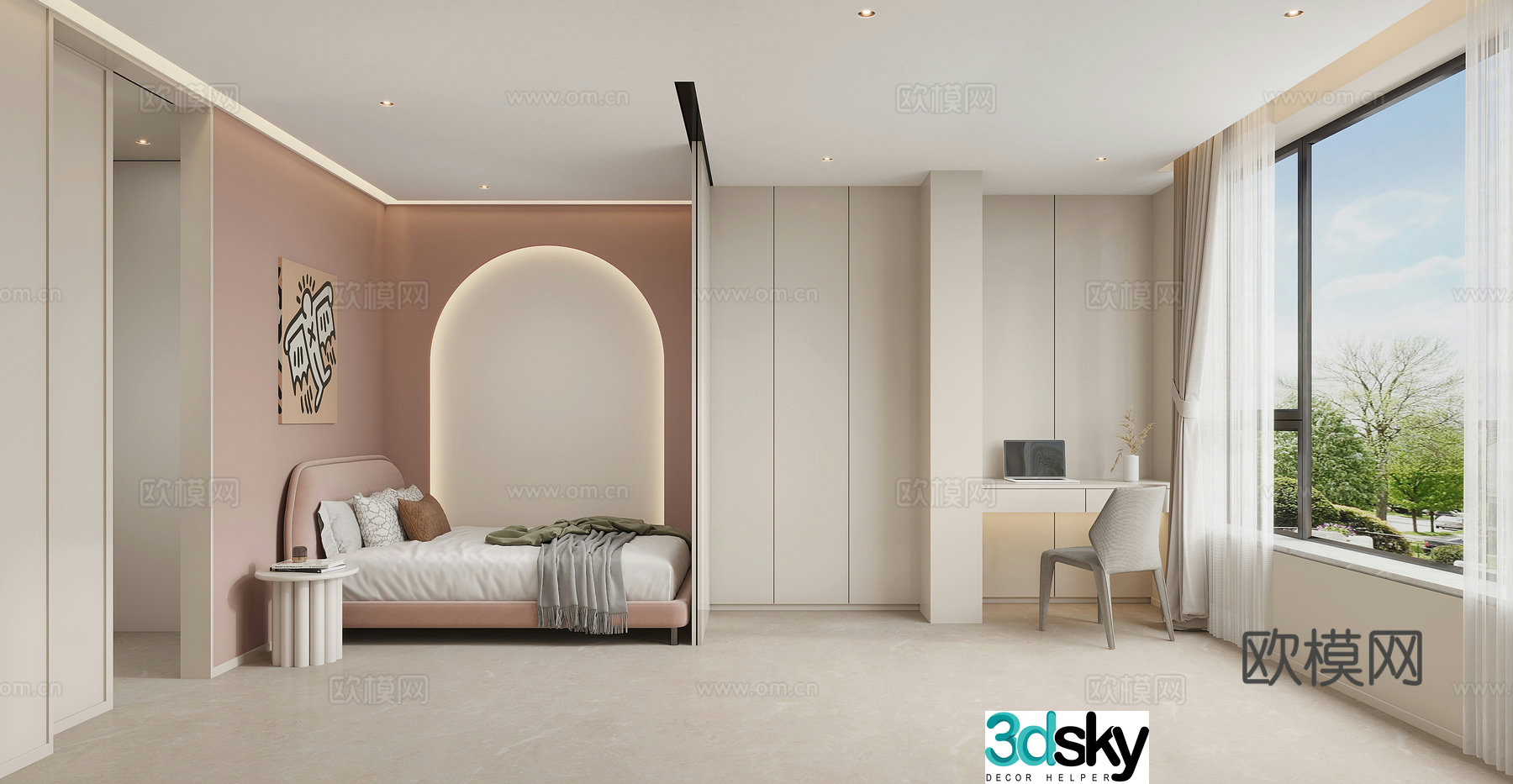Modern children’s room 3d model