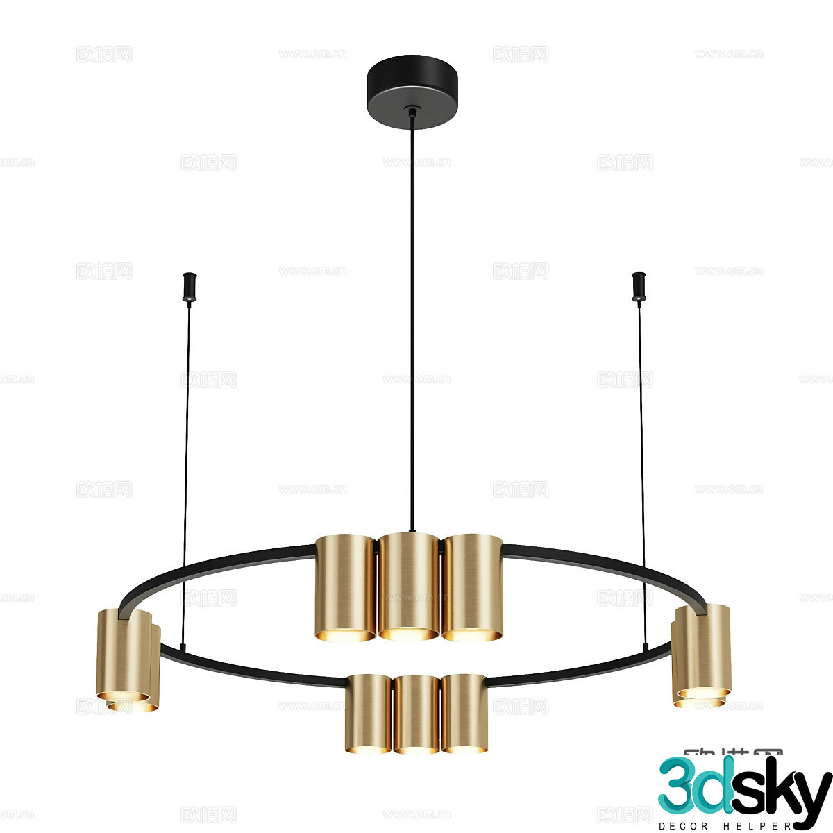 Modern simple chandeliers chandeliers simple chandeliers light luxury chandeliers living room chandeliers decorative chandeliers 3D model