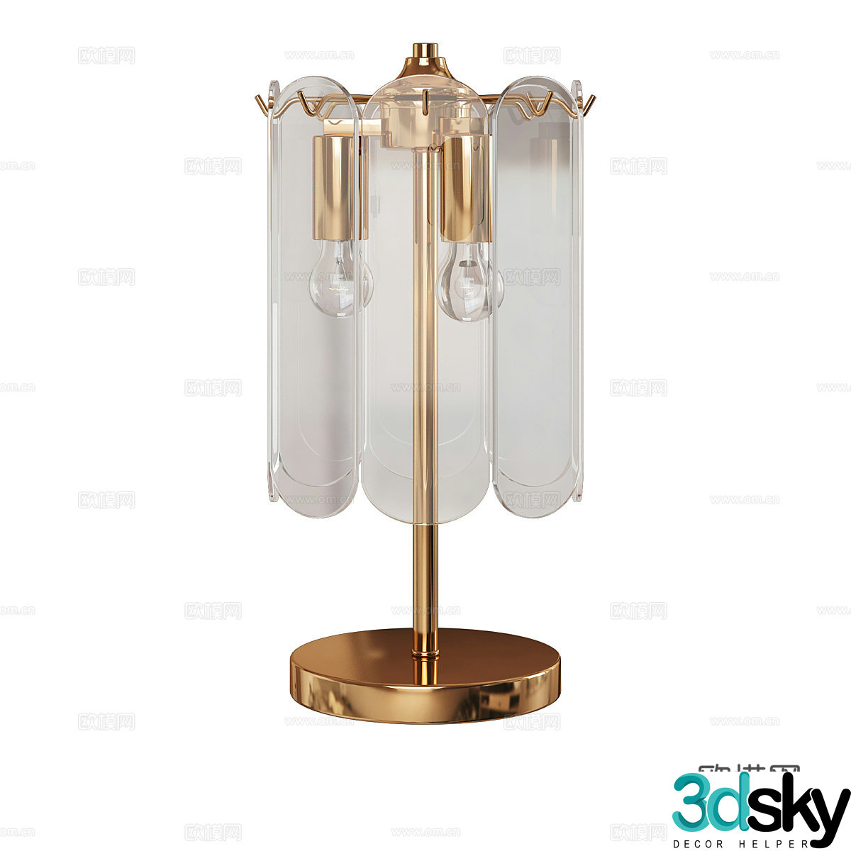 Modern simple desk lamp Table lamp Simple desk lamp Study desk lamp Lamp 3D model