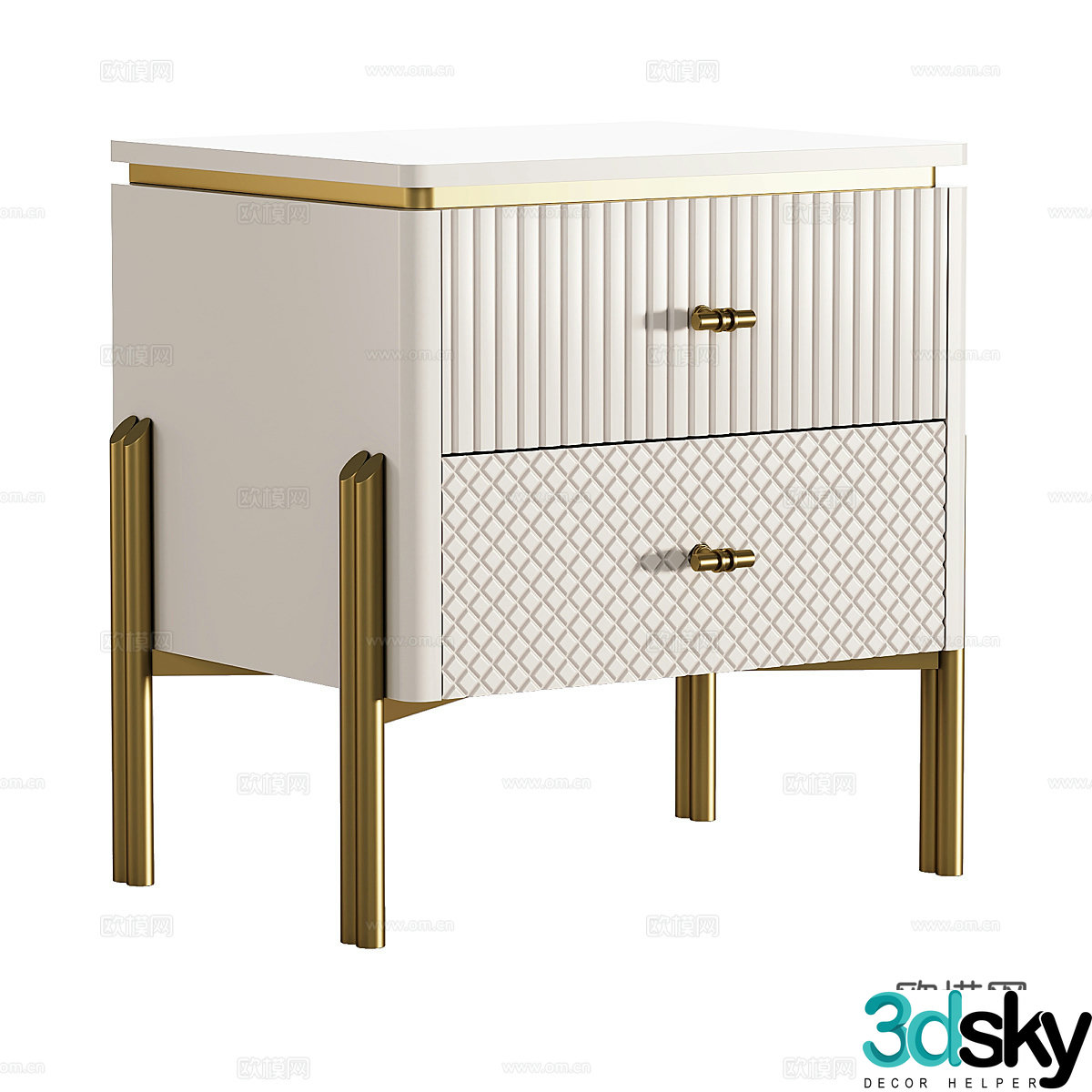 Bedside table 3d model
