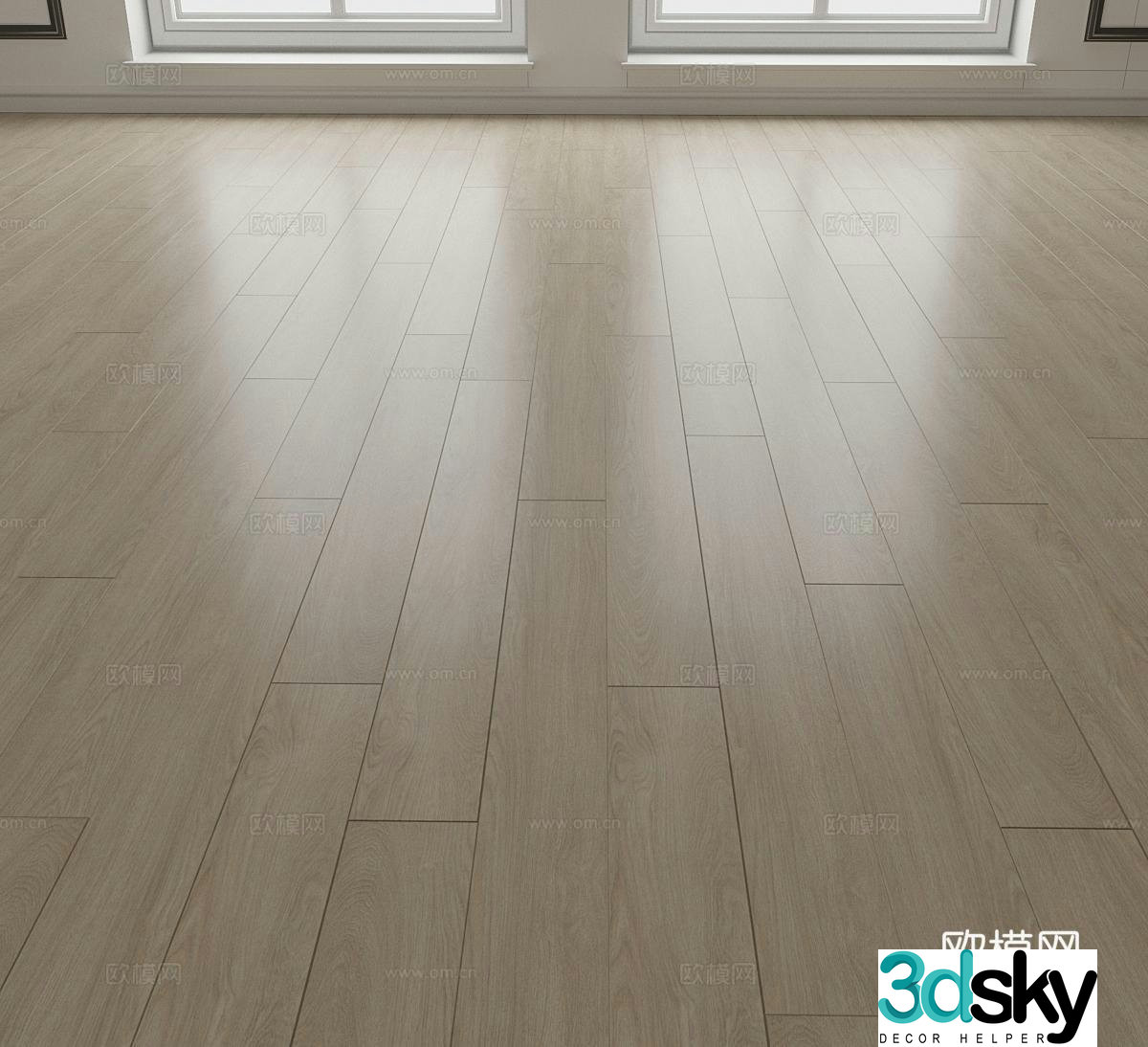 Modern wood flooring Flooring Oak wood flooring 3d model