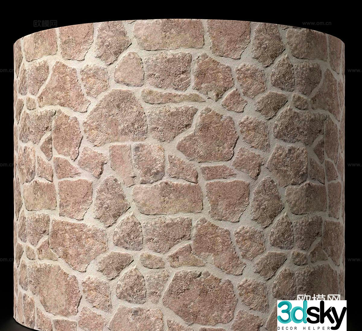 Modern gravel wall rock wall stone wall parquet stone wall marble wall 3d model